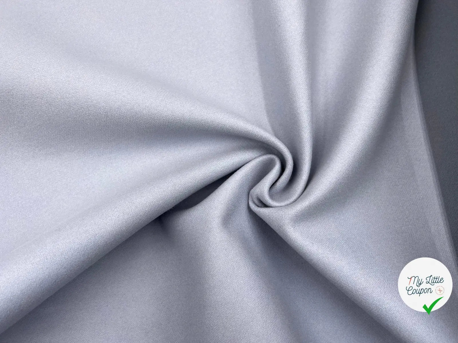 TWILL DE LAINE GRIS LAVANDE CONTRECOLLÉ FOAM ASPECT NÉOPRÈNE - My Little Coupon - tissu - coudre