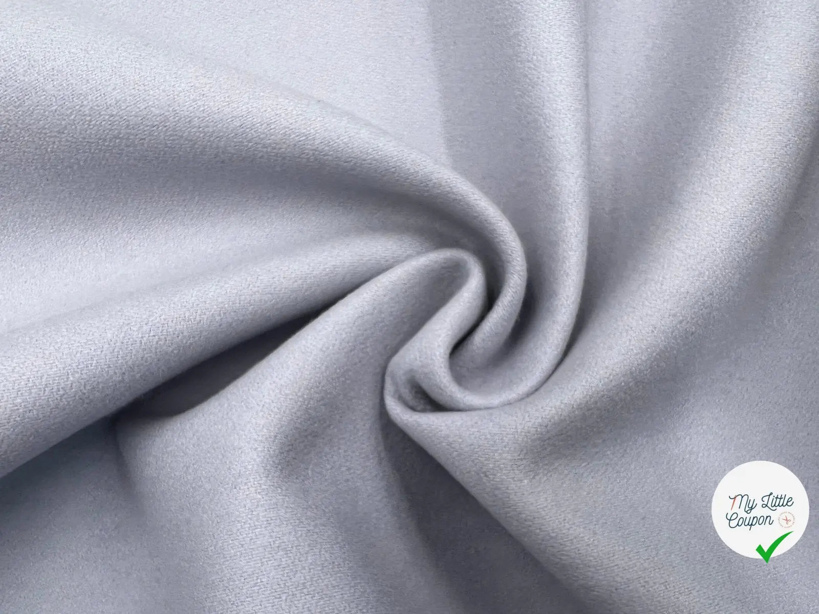 TWILL DE LAINE GRIS LAVANDE CONTRECOLLÉ FOAM ASPECT NÉOPRÈNE - My Little Coupon - tissu - coudre