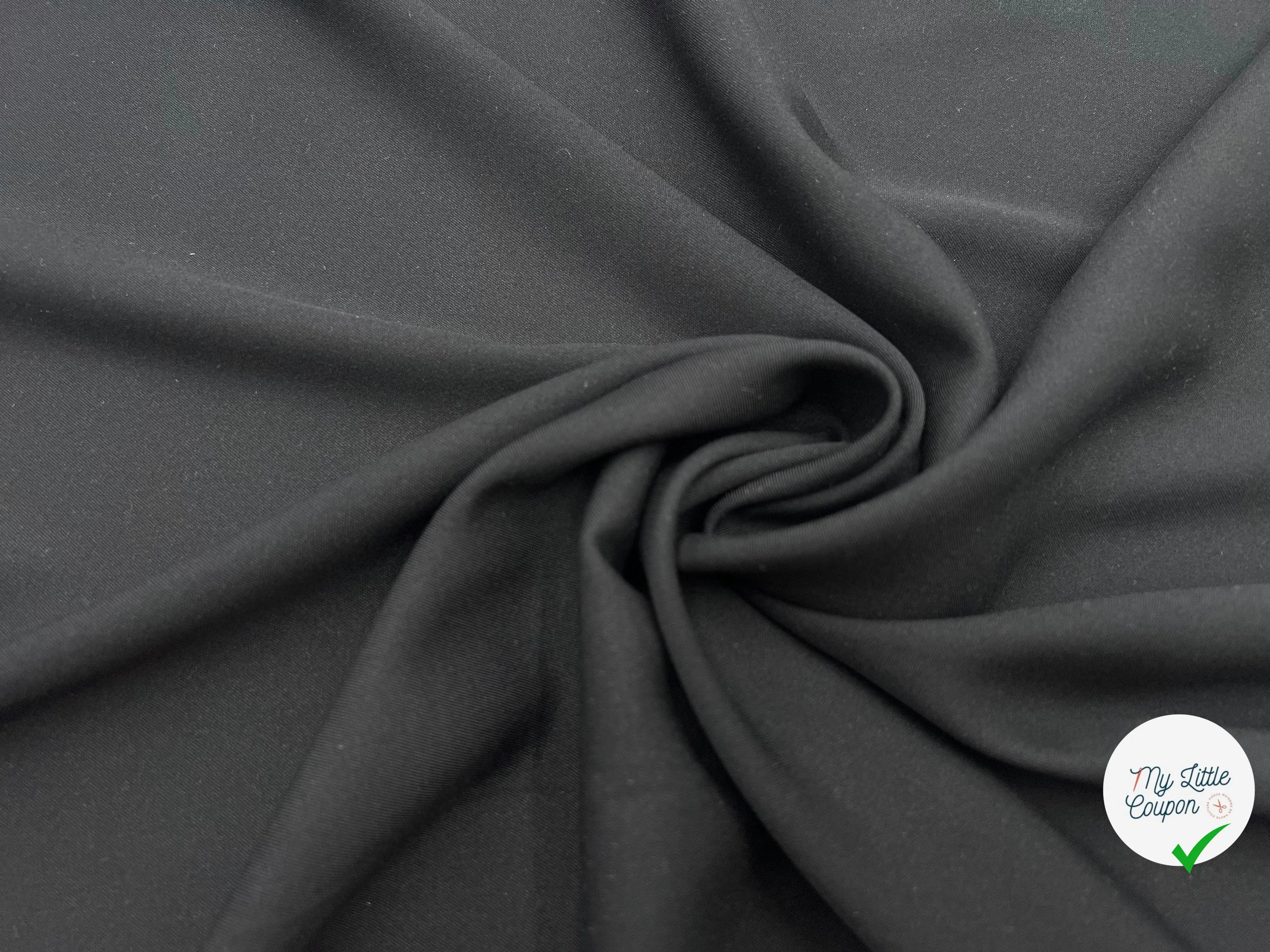 TWILL DE SOIE NOIR - My Little Coupon - tissu - coudre