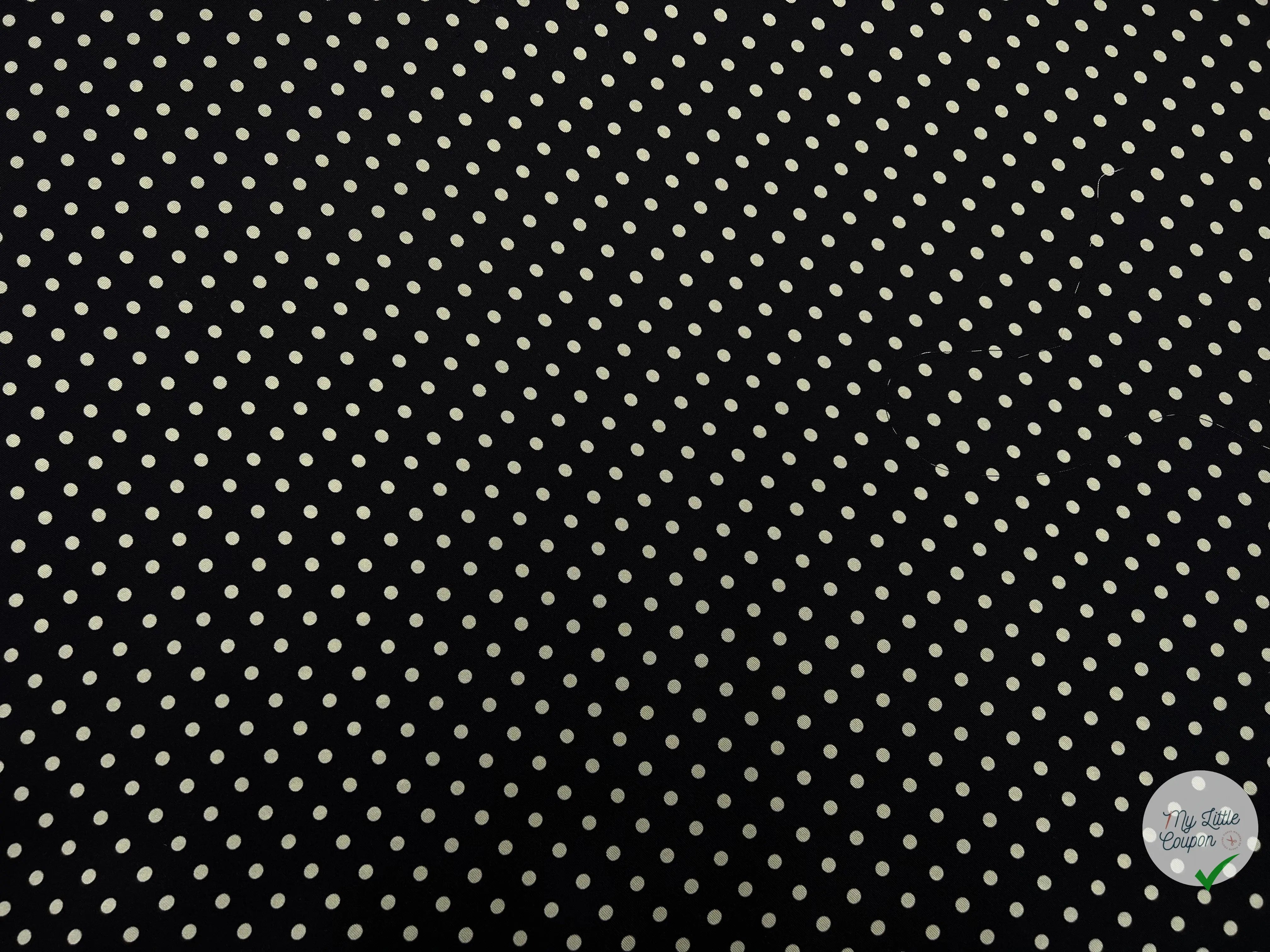 TWILL DE SOIE PETIT POIS VERT AMANDE - My Little Coupon - tissu - coudre
