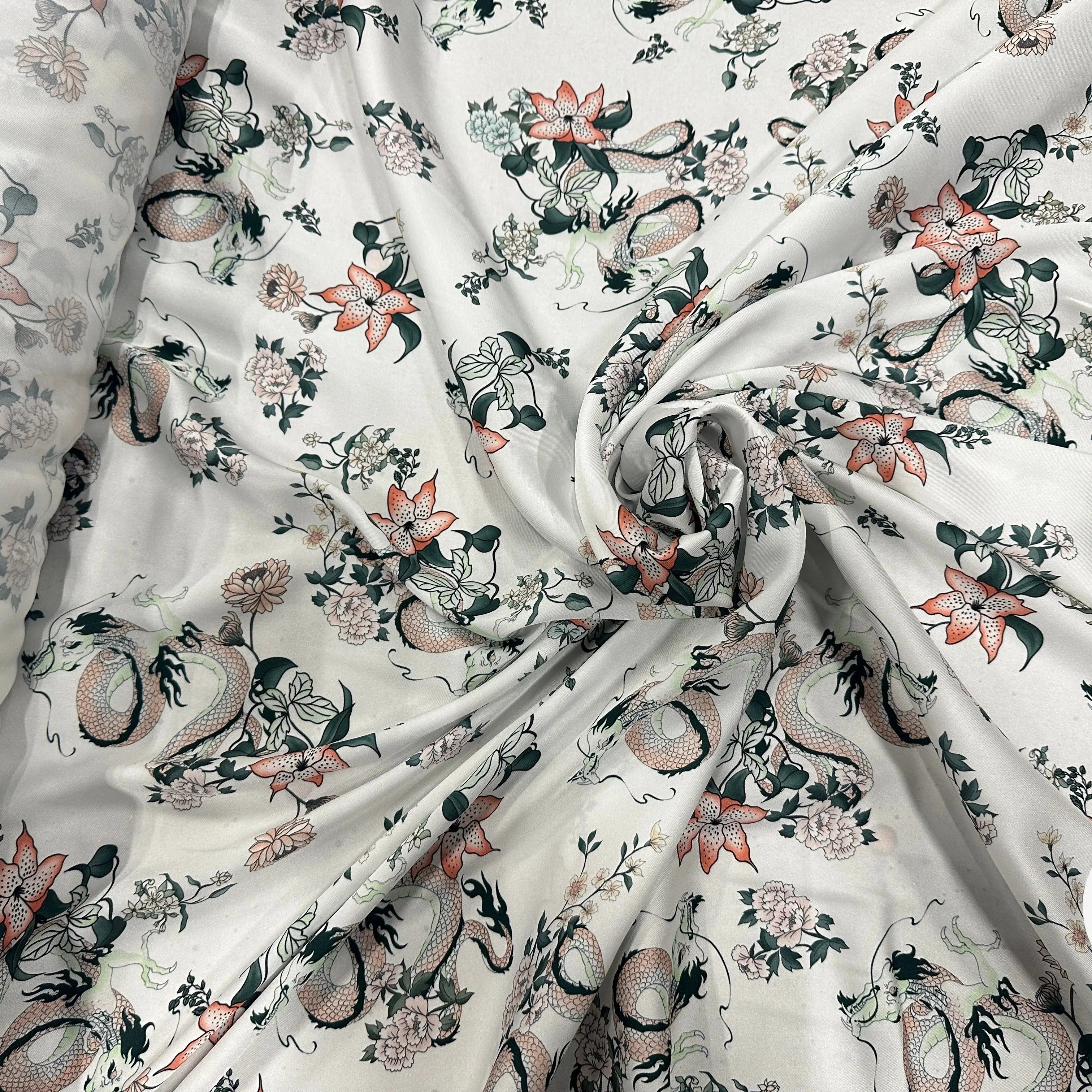 TWILL LEGEREMENT SATINÉ DE DRAGON MSO