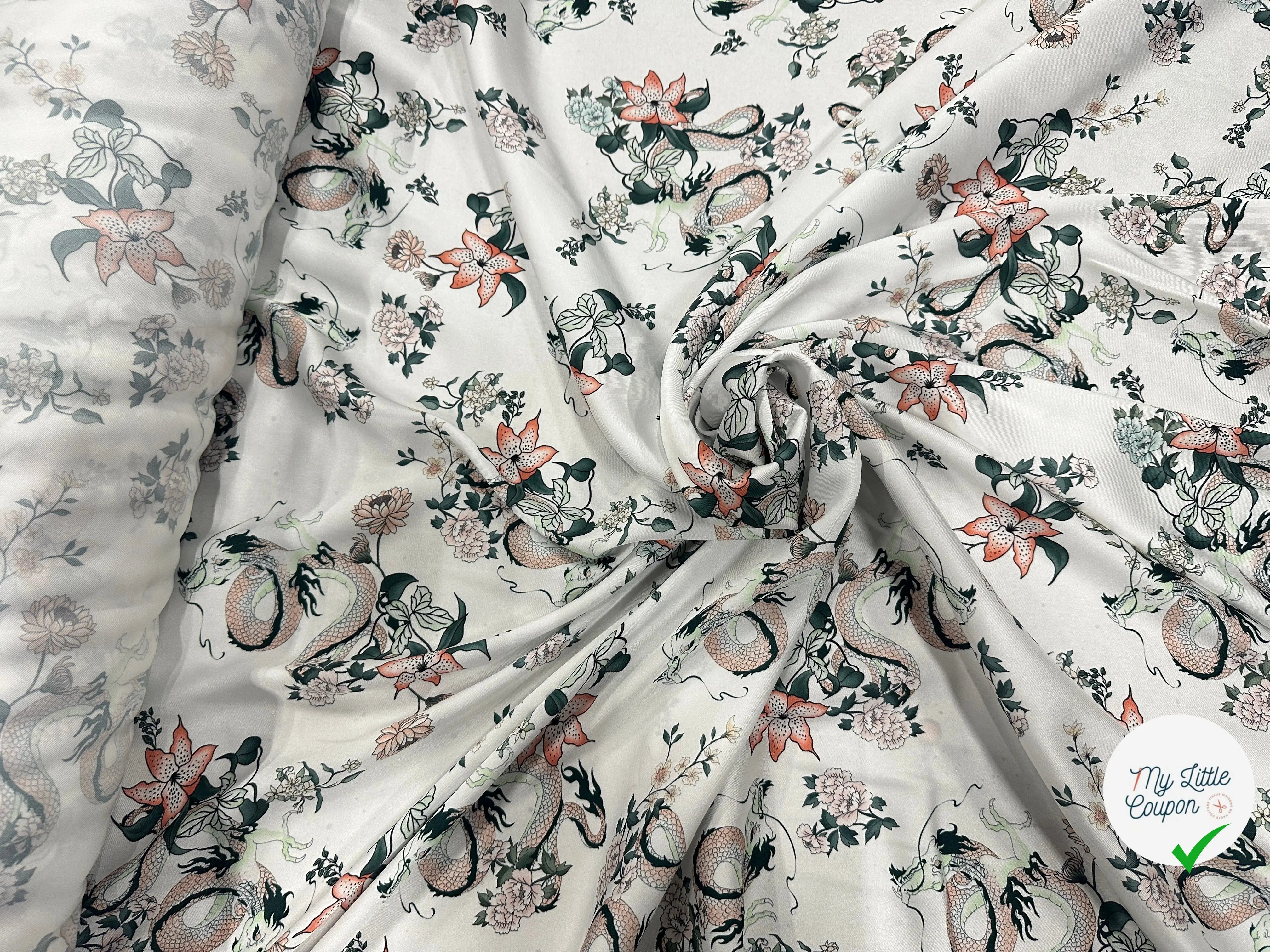 TWILL LEGEREMENT SATINÉ DE DRAGON MSO