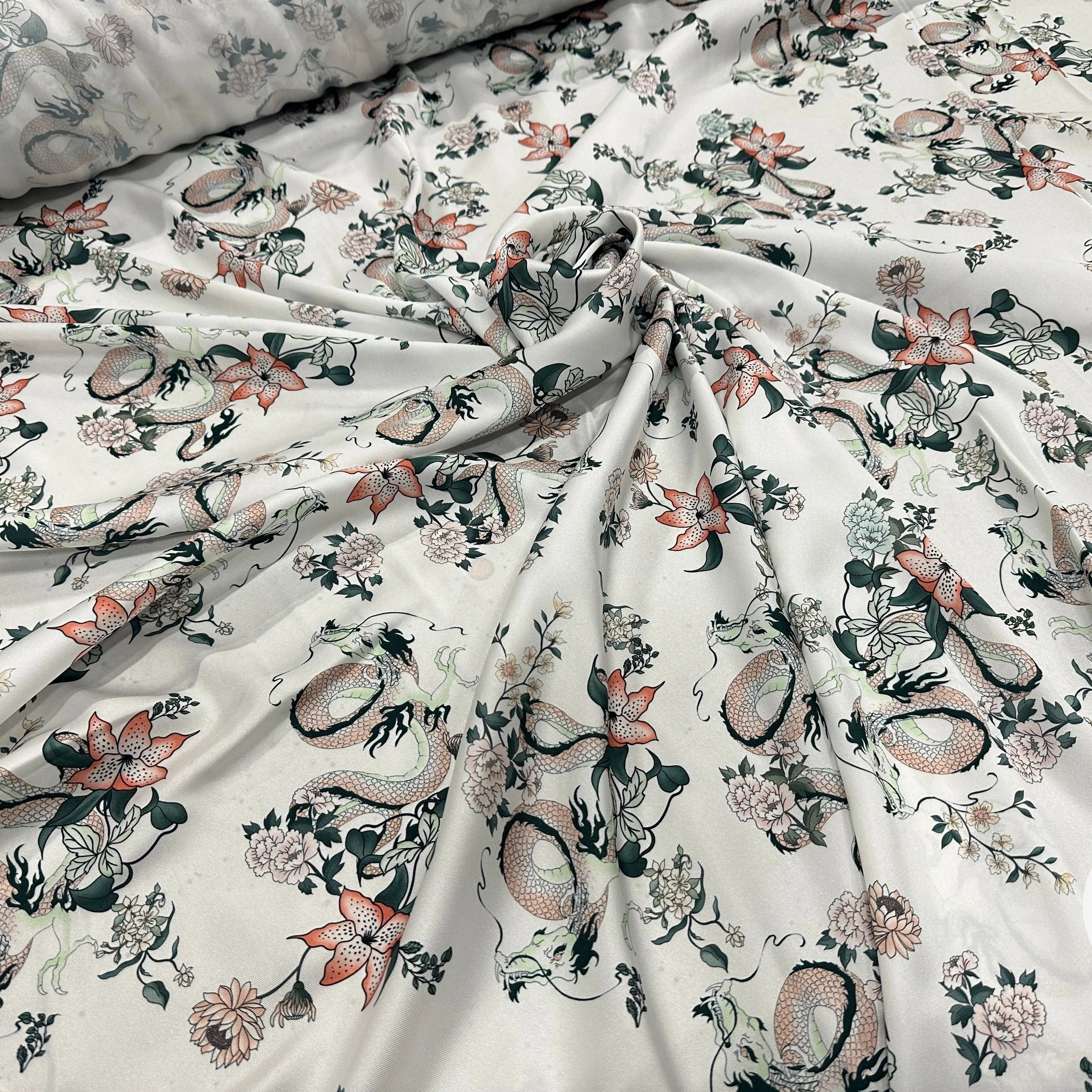 TWILL LEGEREMENT SATINÉ DE DRAGON MSO