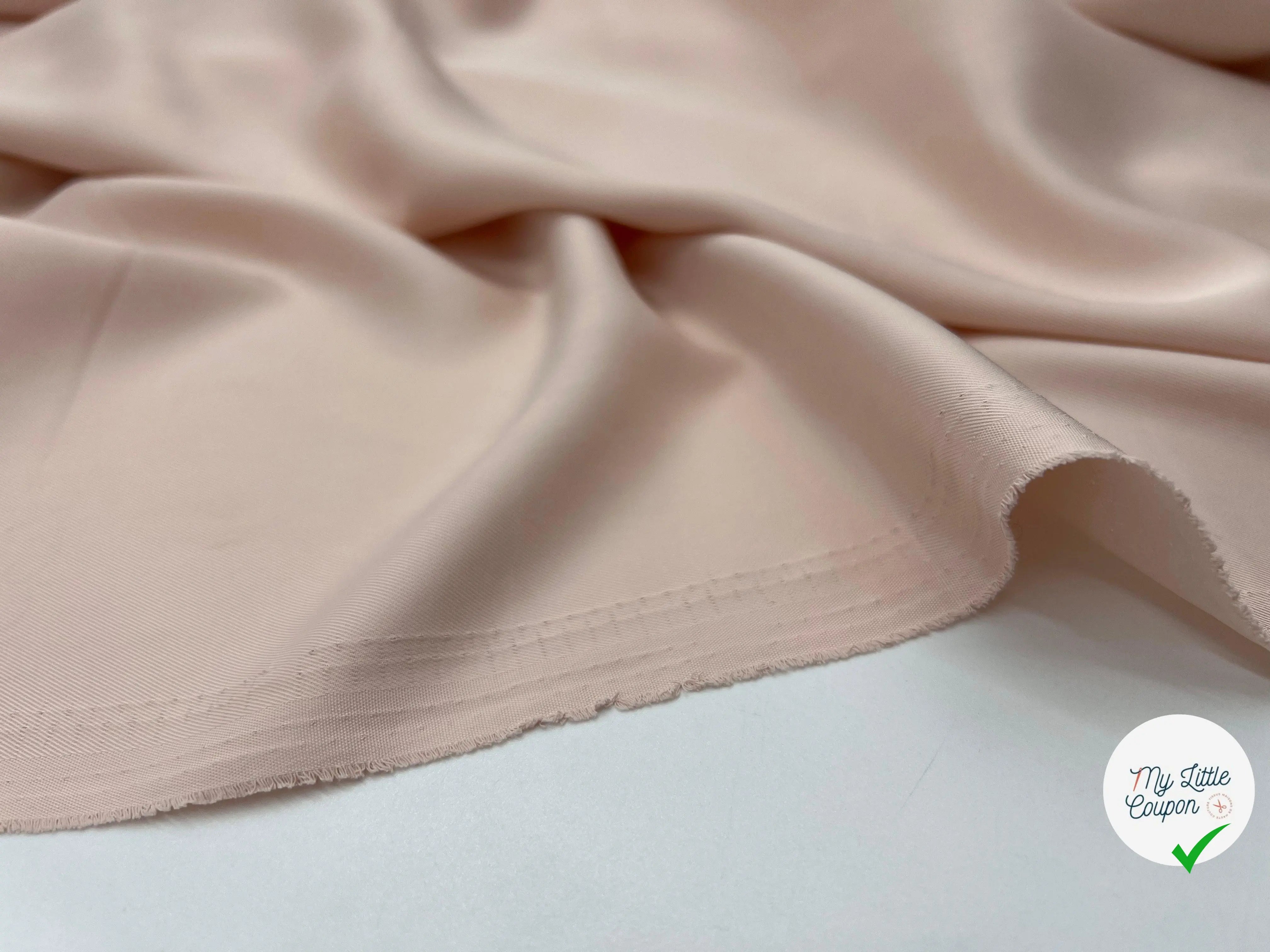 TWILL SOUPLE POWDER PINK - My Little Coupon - tissu - coudre