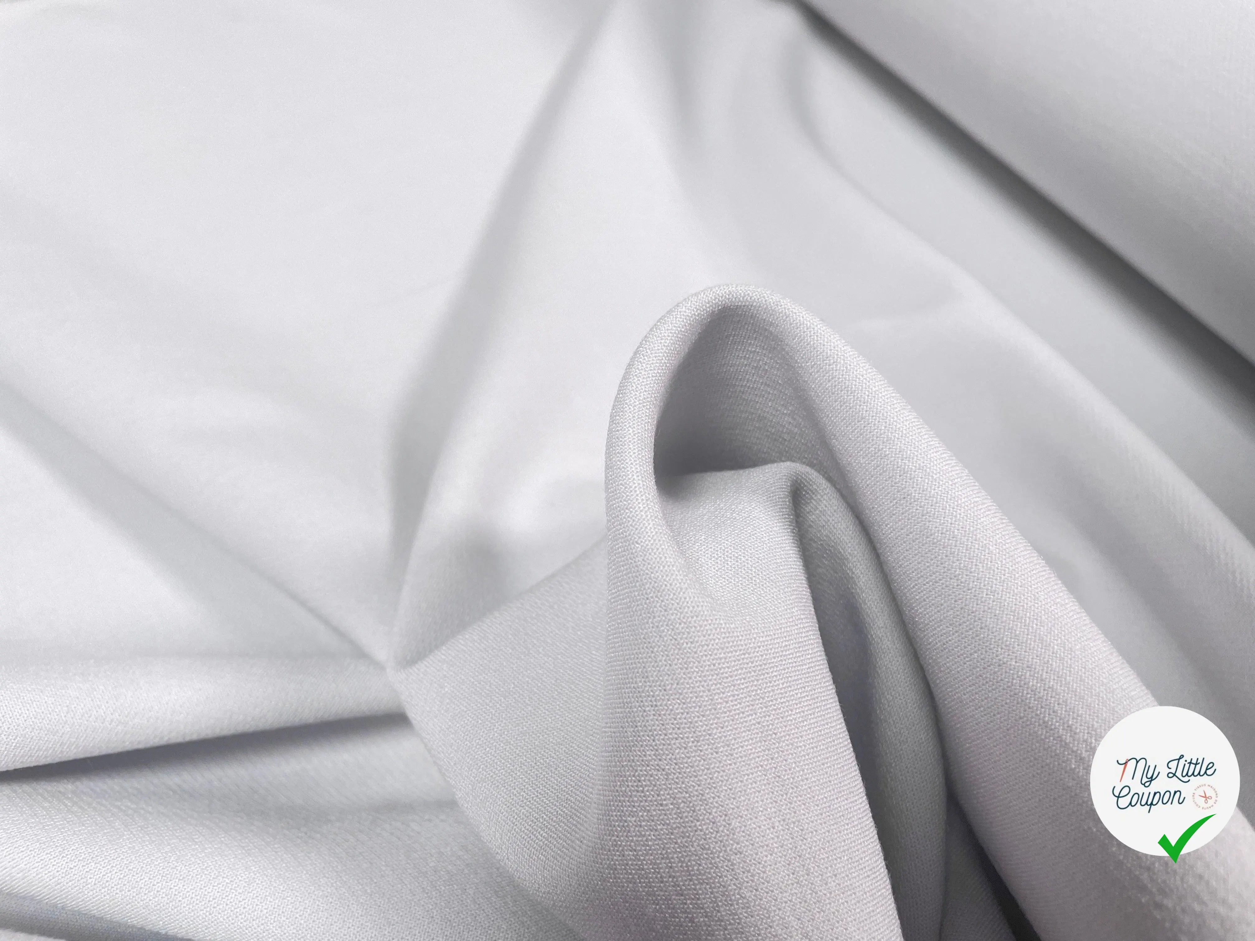 TWILL STRETCH GRIS SOURIS - My Little Coupon - tissu - coudre