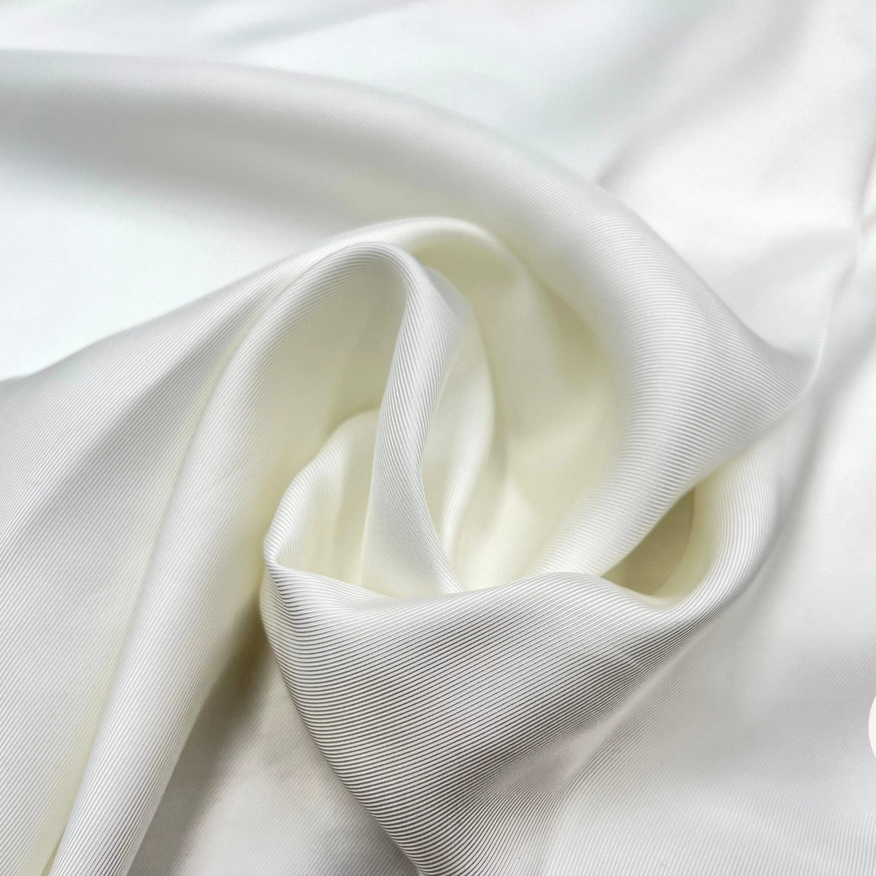 TWILL VISCOSE BLANC NEIGE - My Little Coupon - tissu - coudre