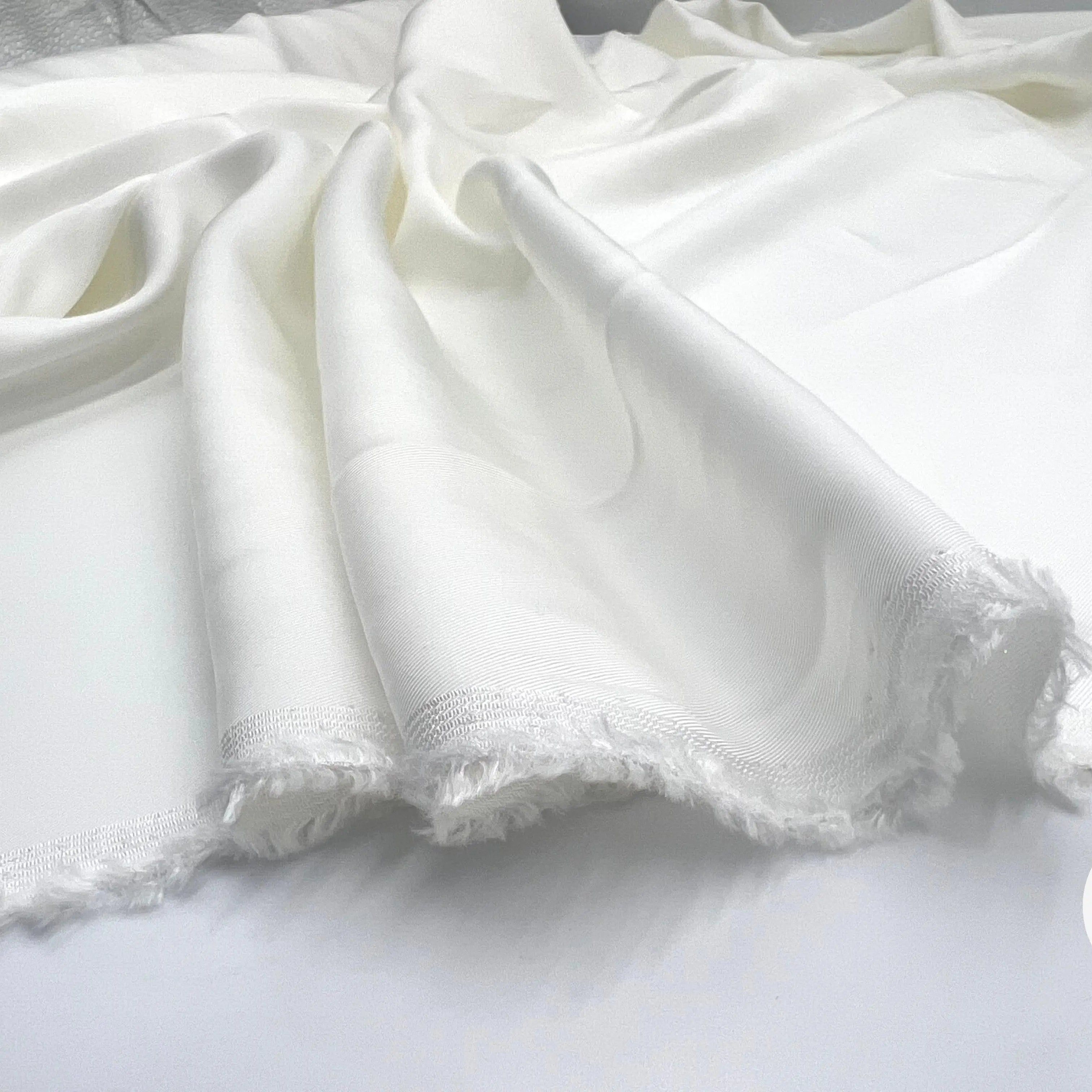 TWILL VISCOSE BLANC NEIGE - My Little Coupon - tissu - coudre