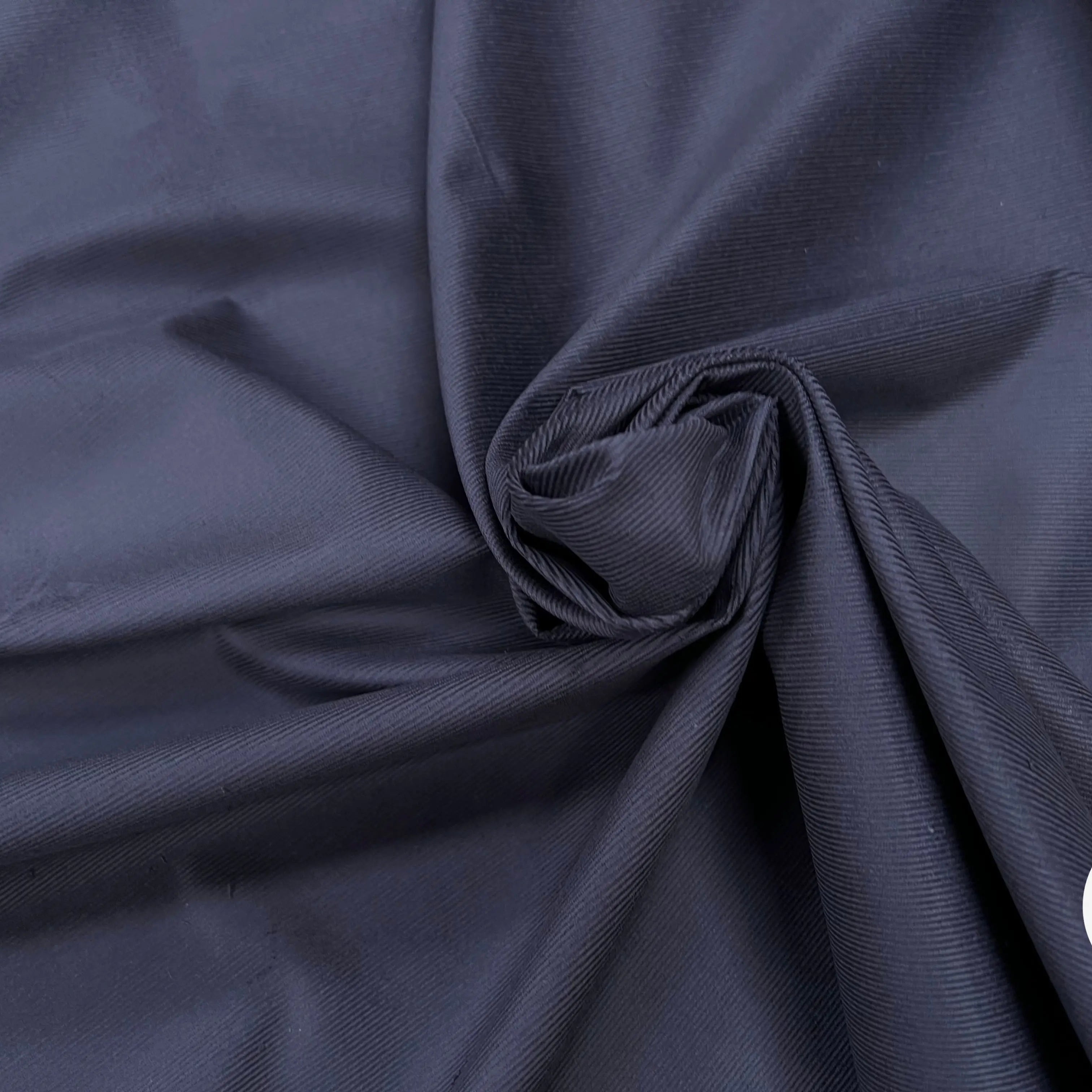 VELOURS 1000 RAIES CHEMISE COTON GRIS PETROLE SUBLIME - My Little Coupon