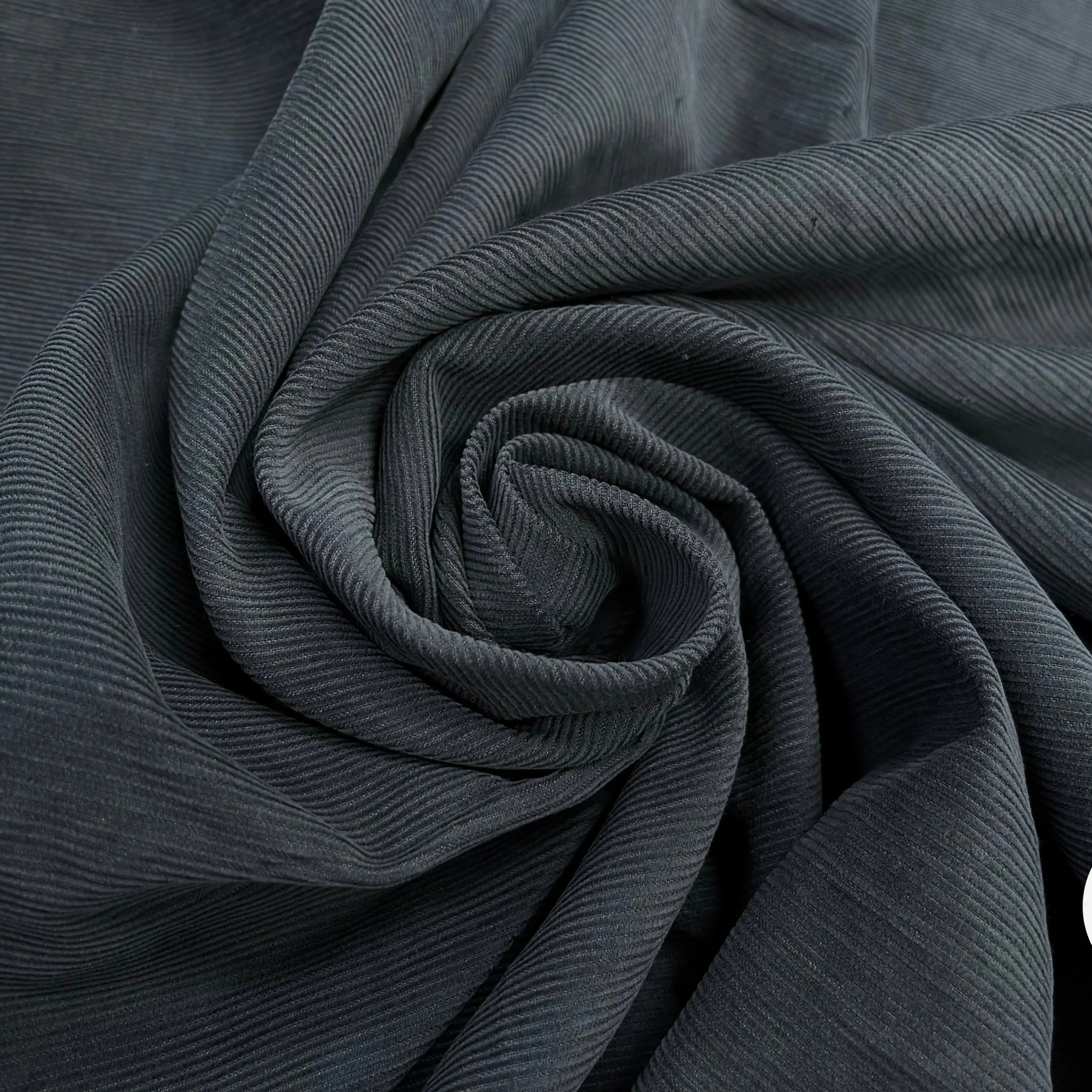 VELOURS 1000 RAIES COTON BLEU NAVY MÉTAL - My Little Coupon