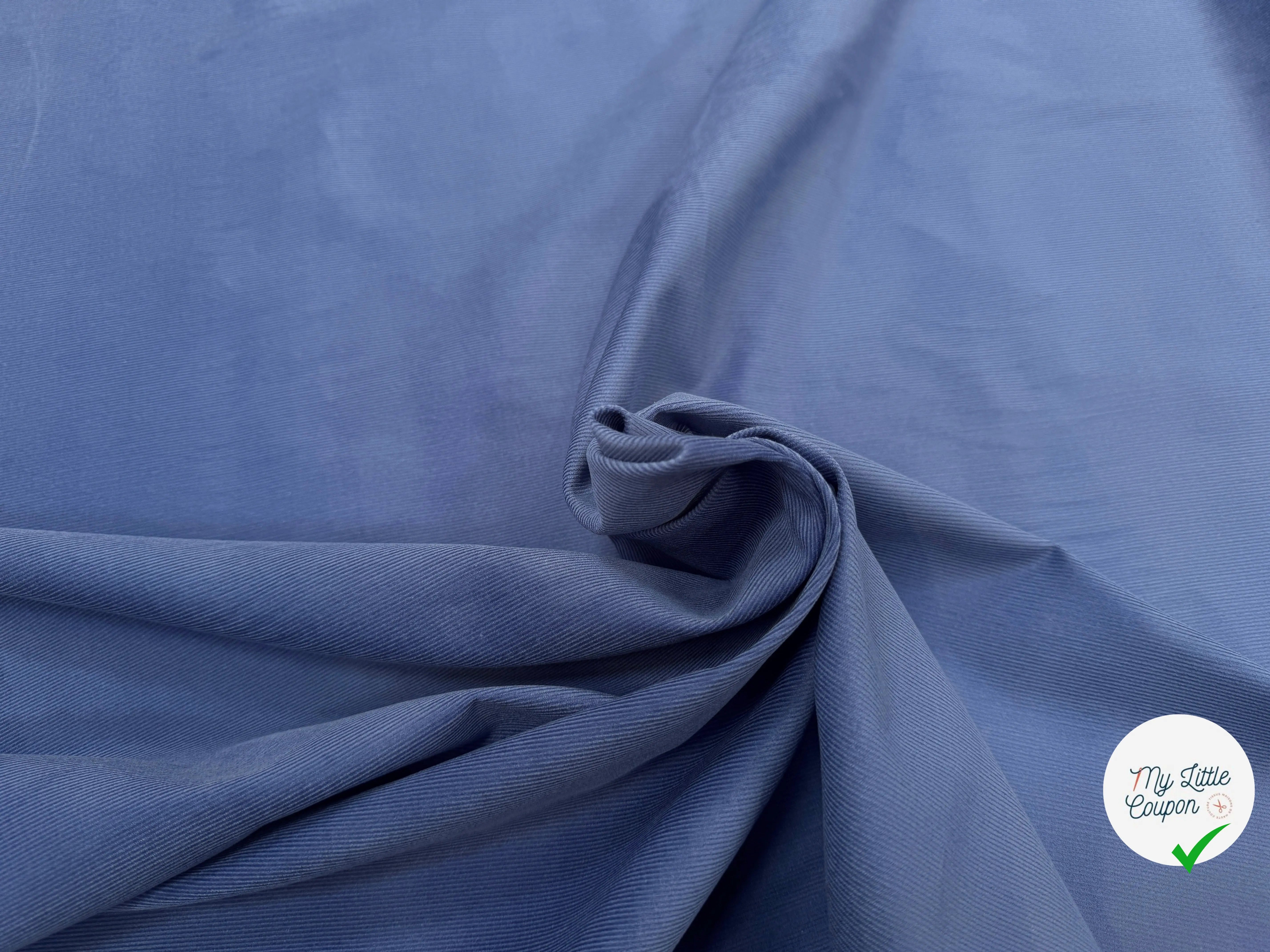 VELOURS 1000 RAIES UNI BLEU FONCÉ 145 - My Little Coupon