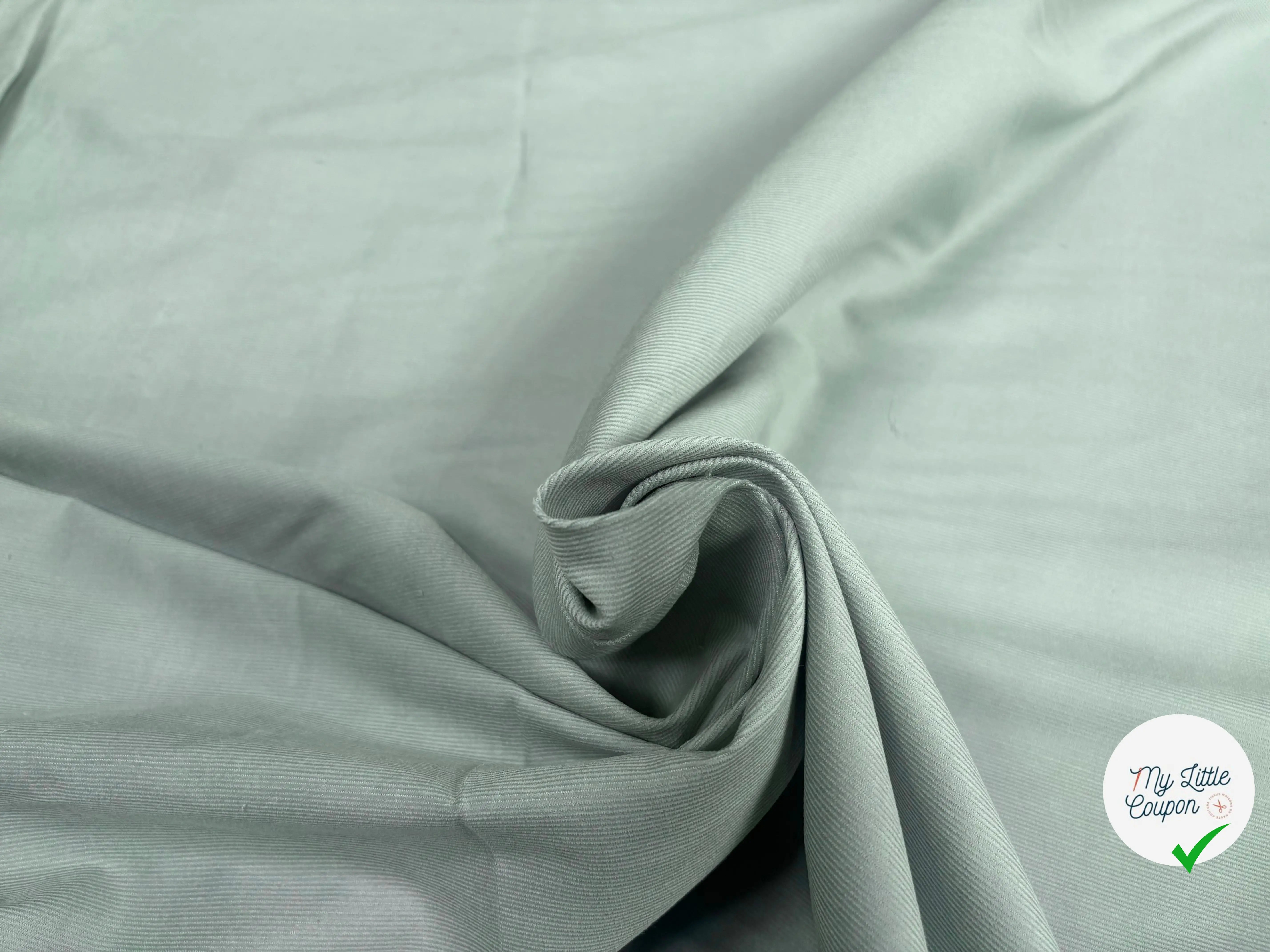 VELOURS 1000 RAIES UNI VERT DE GRIS 145 - My Little Coupon