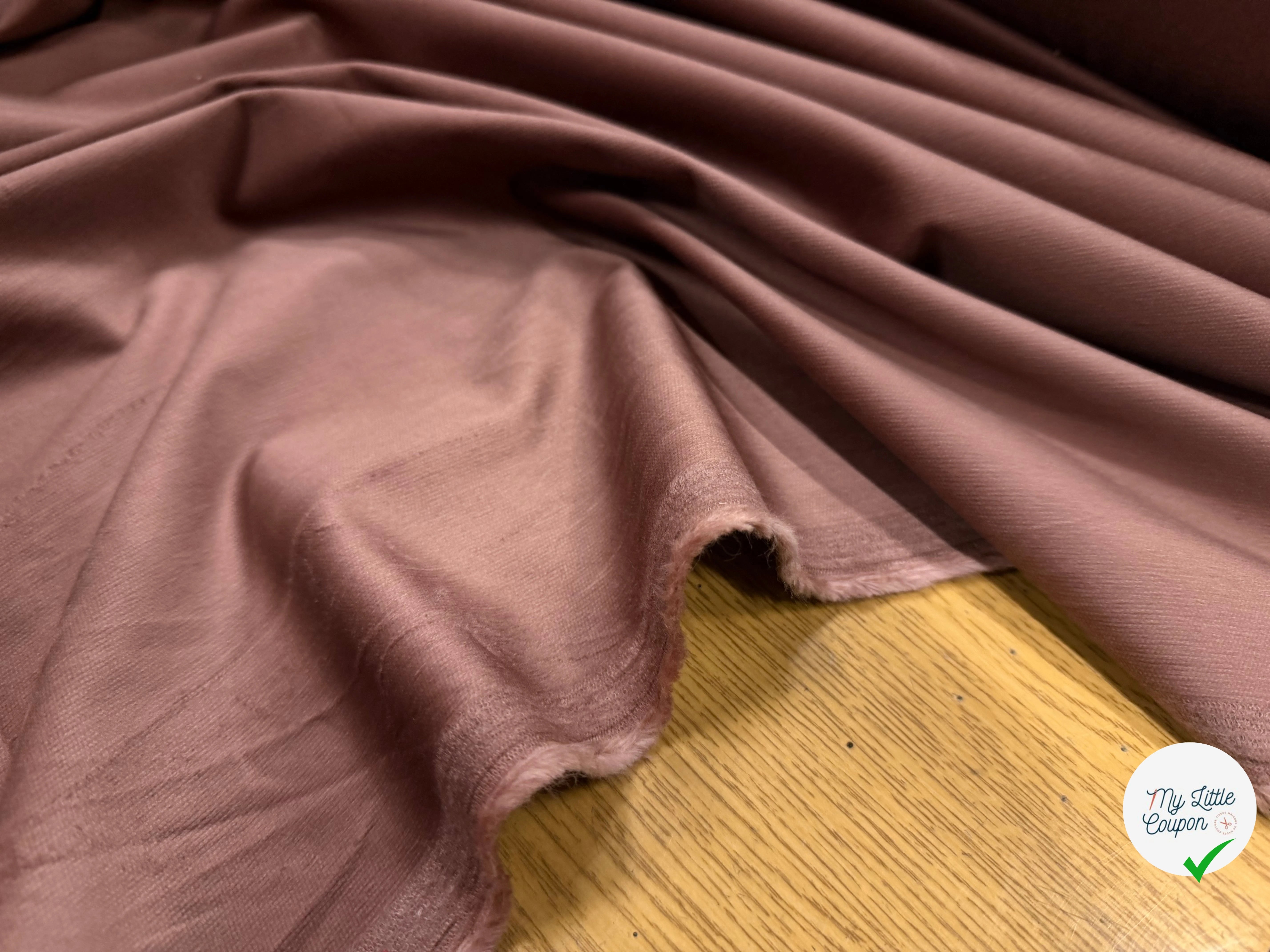 VELOURS 1500 RAIES ROSE STRETCH SUBLIMISSIME - My Little Coupon