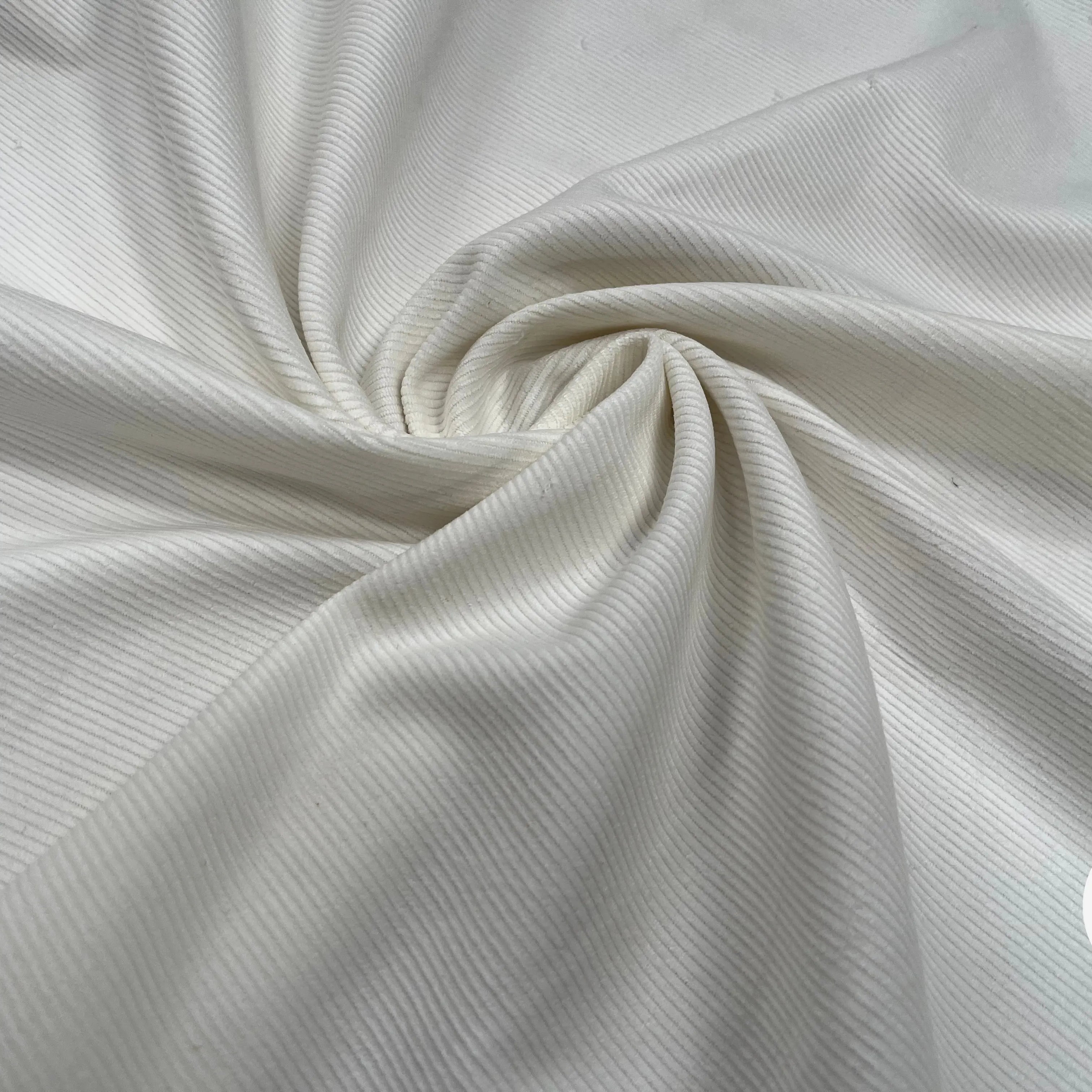 VELOURS 500 RAIES COTELLÉ BLANC - My Little Coupon