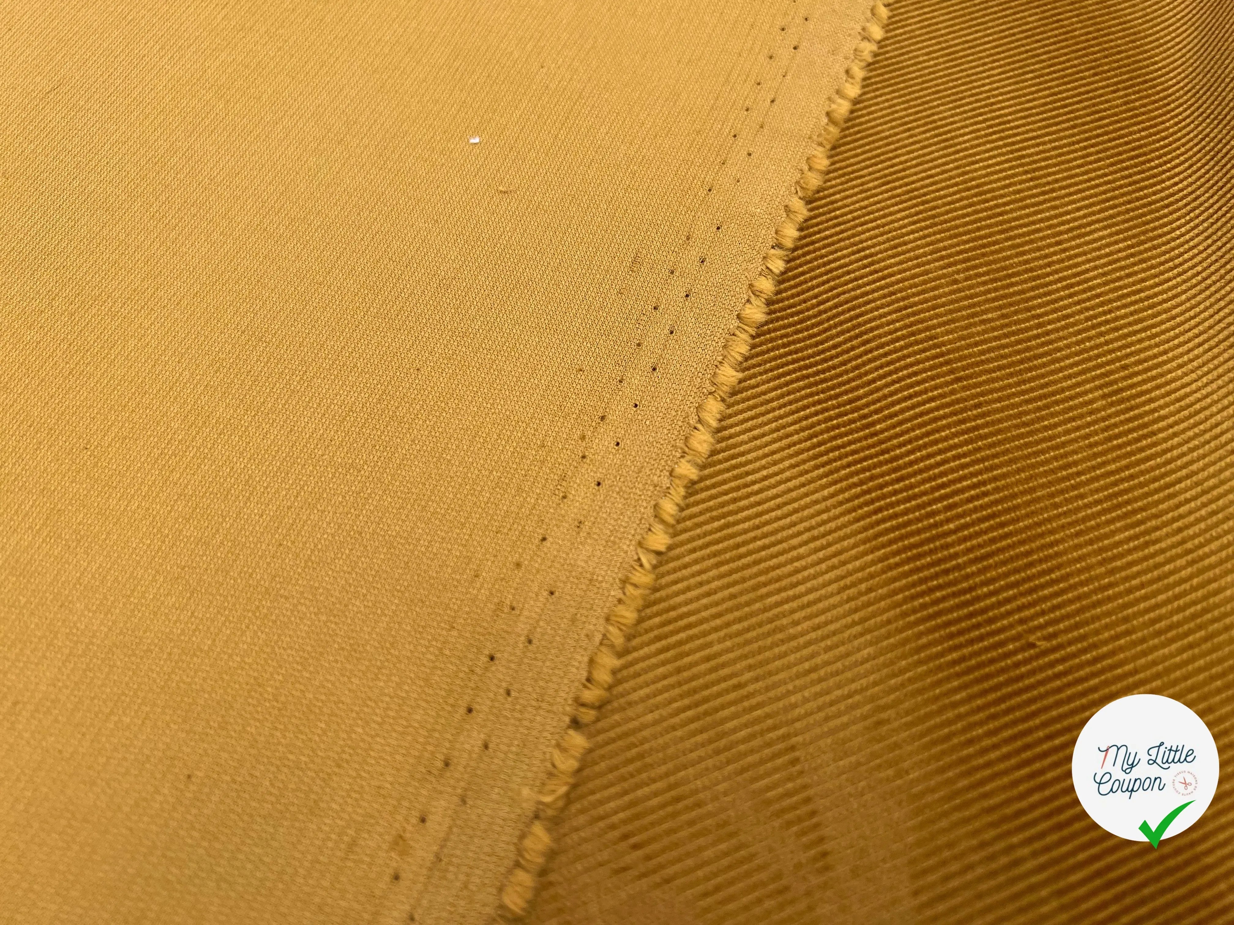 VELOURS 500 RAIES PAIN D'ÉPICE - My Little Coupon - tissu - coudre