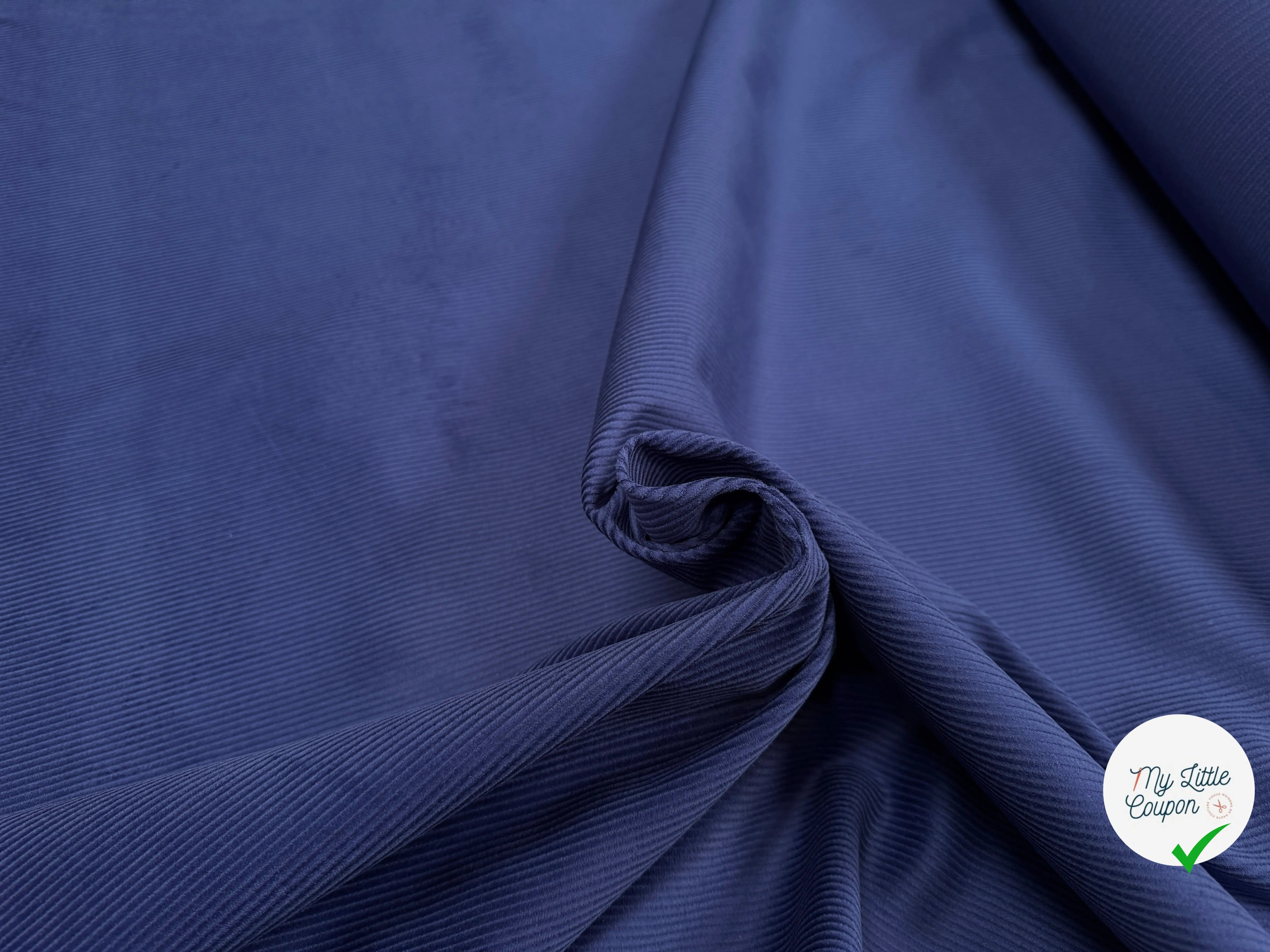 VELOURS 500 RAIES UNI BLEU FONCÉ 150 - My Little Coupon