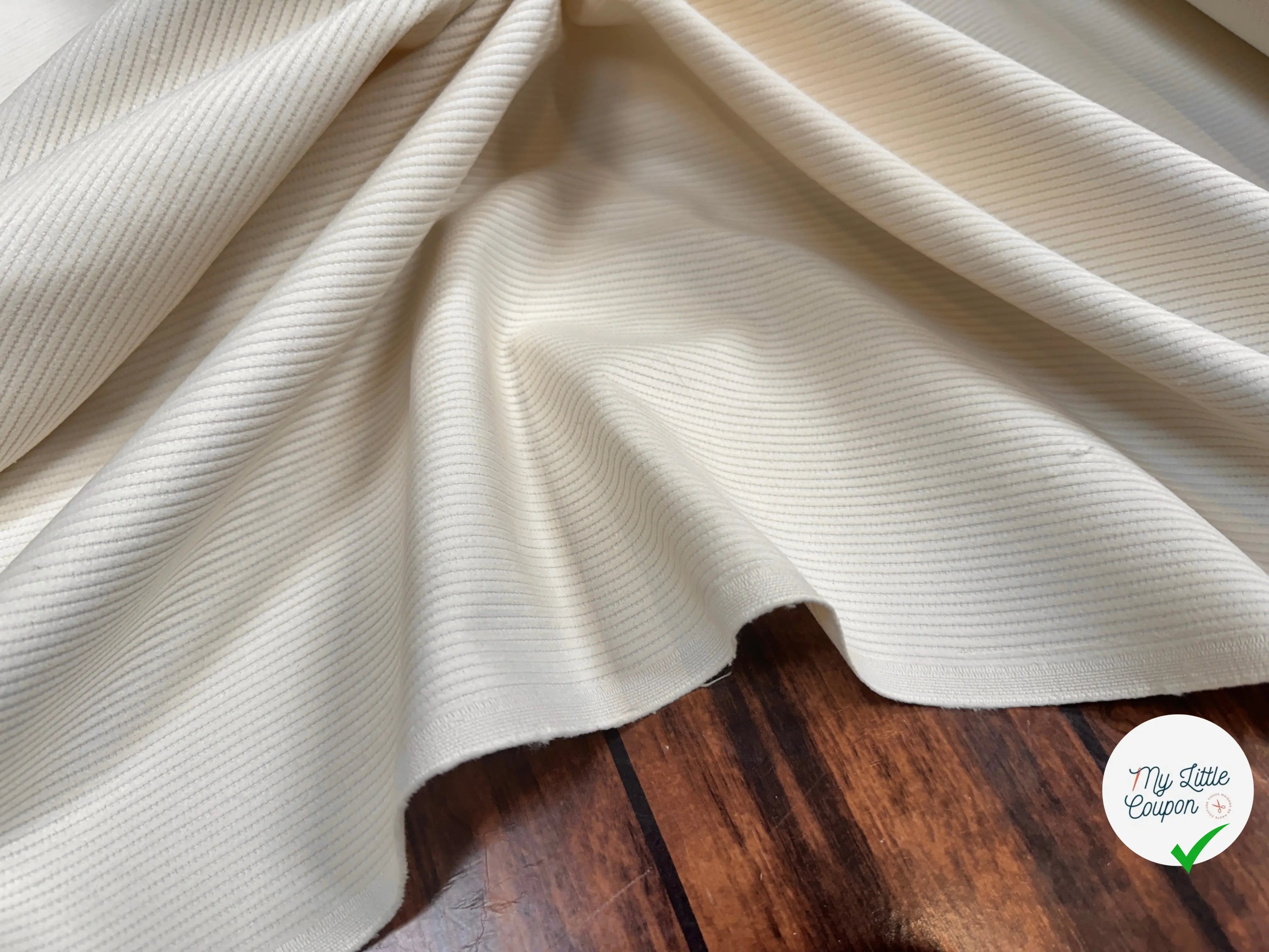 VELOURS 500 RAIES UNI ÉCRU 150 - My Little Coupon