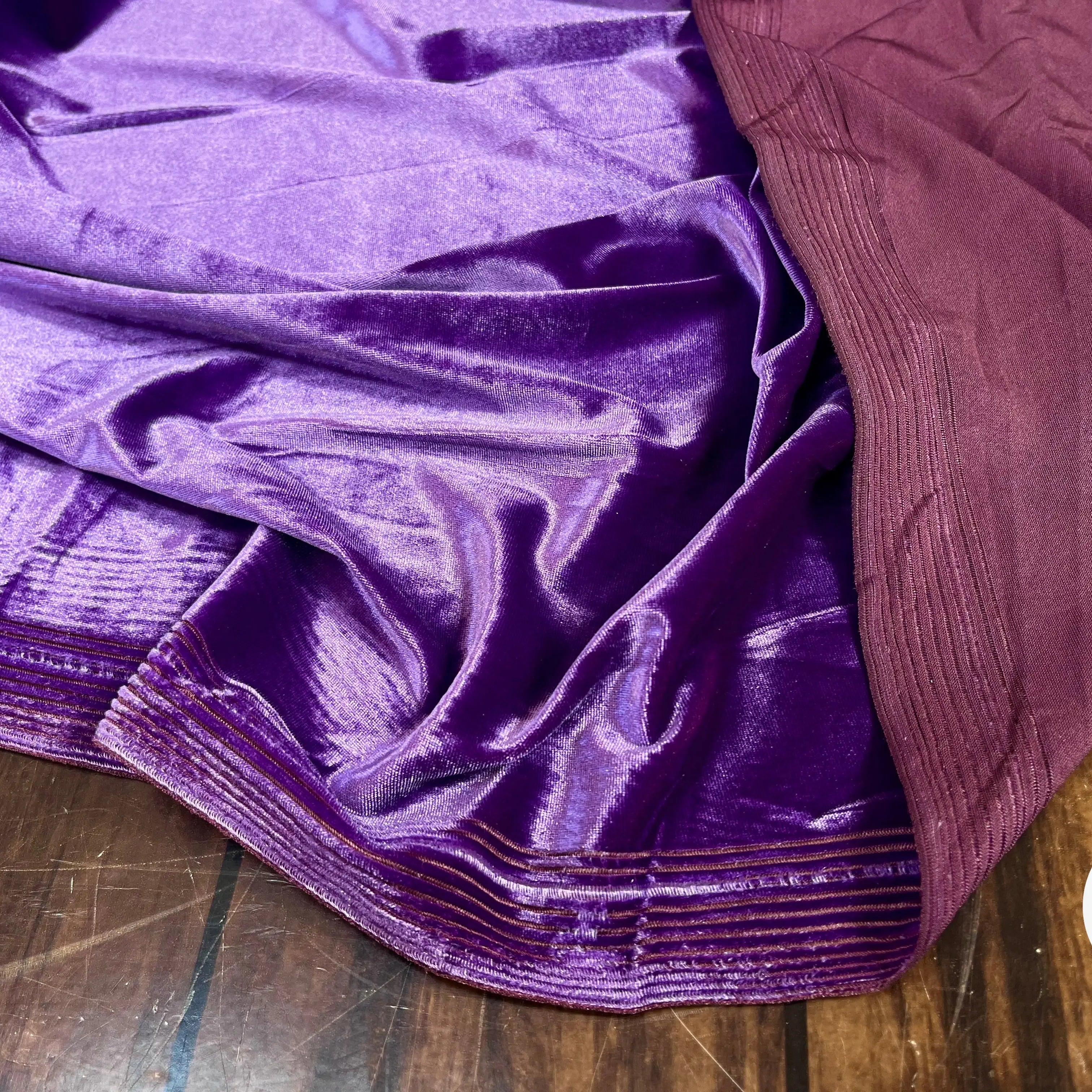 VELOURS CARVICO MAILLE STRETCH VIOLET CLAIR - My Little Coupon
