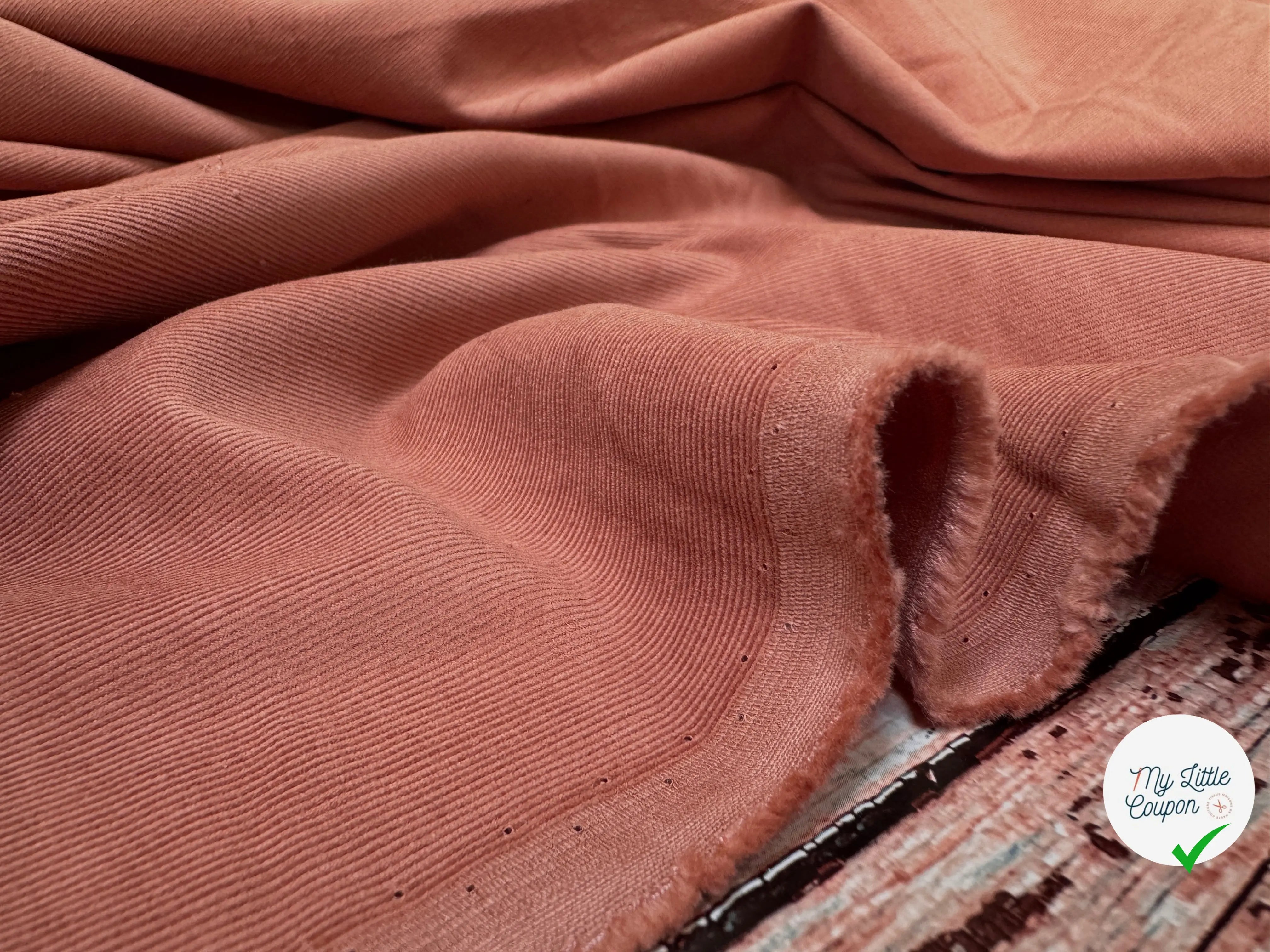 VELOURS CHEMISE 1000 RAIES ROSE TERREÂ - My Little Coupon