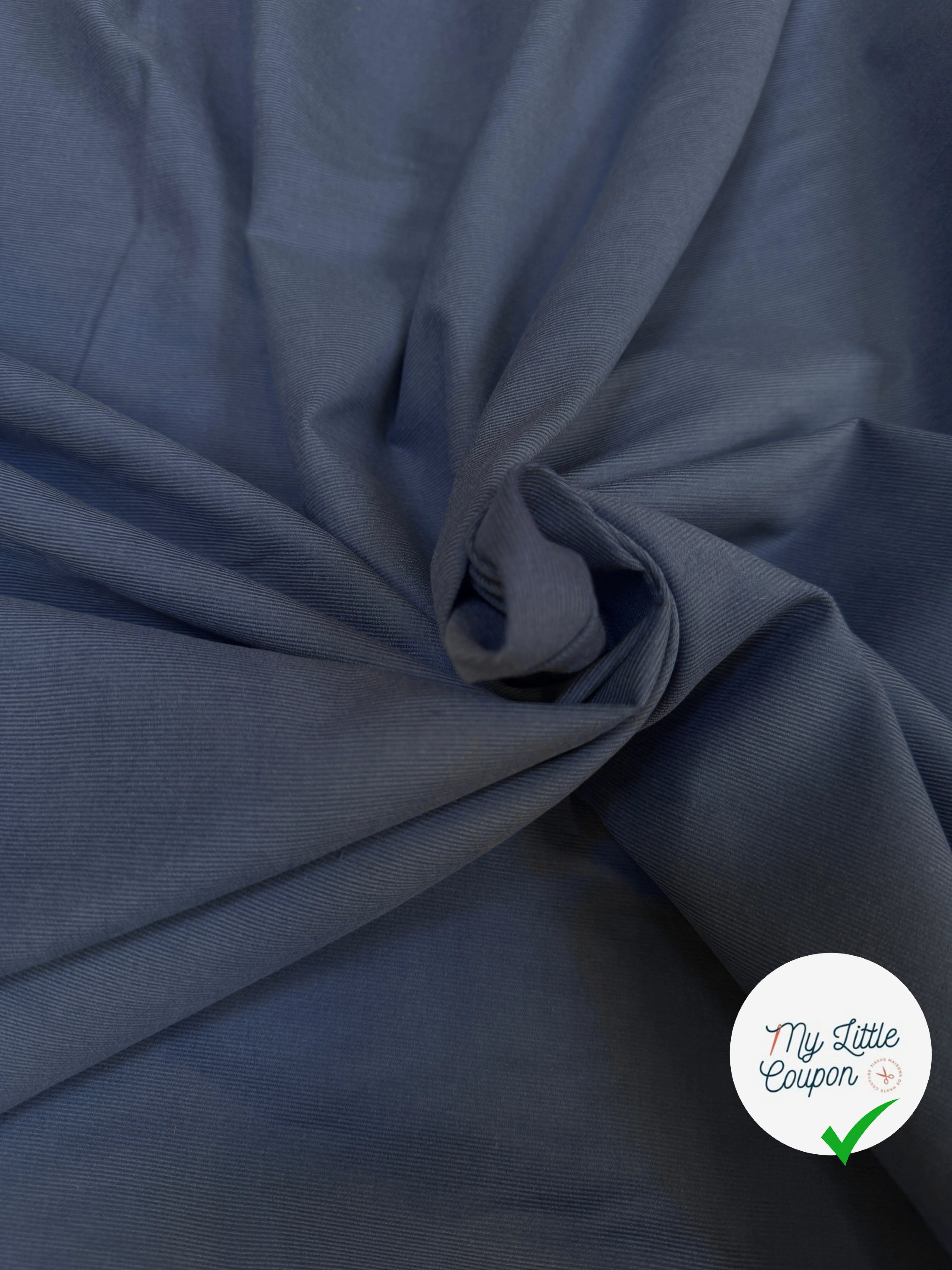 VELOURS CHEMISE 1500 RAIES PURE COTON ALBINI - My Little Coupon