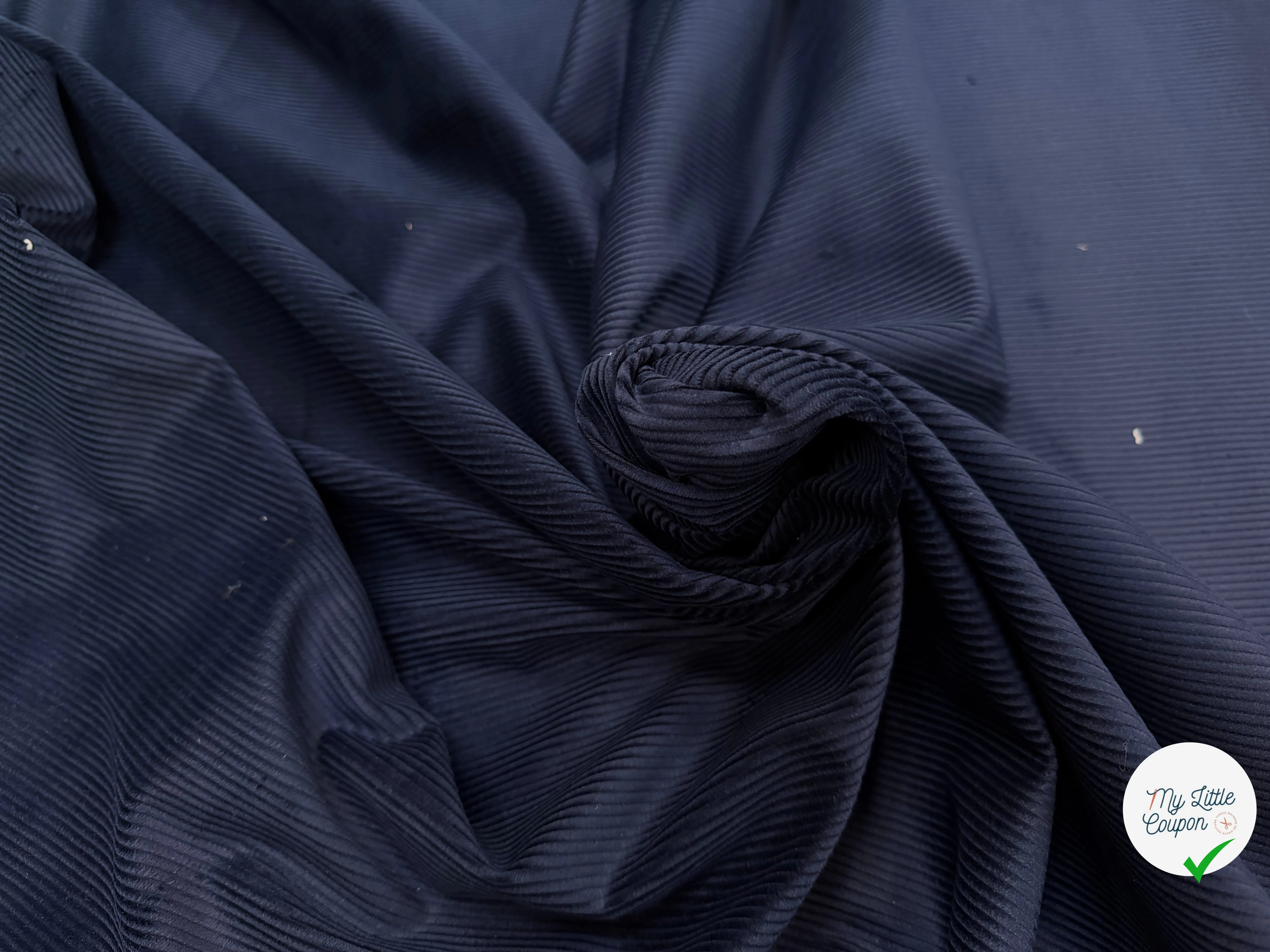 VELOURS CLASSIC 500 RAIES BLEU NUIT - My Little Coupon