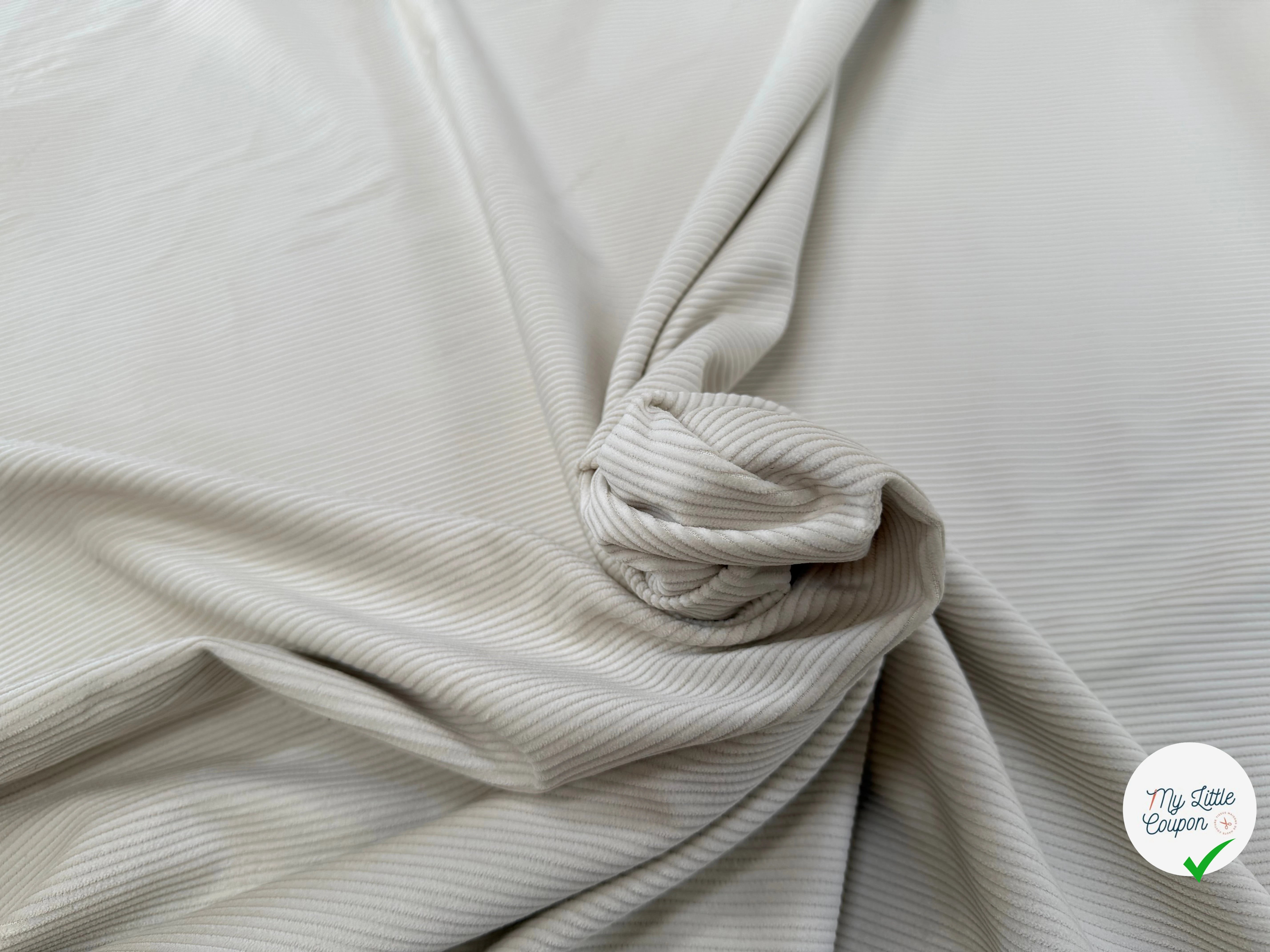 VELOURS CLASSIC 500 RAIES IVOIRE - My Little Coupon