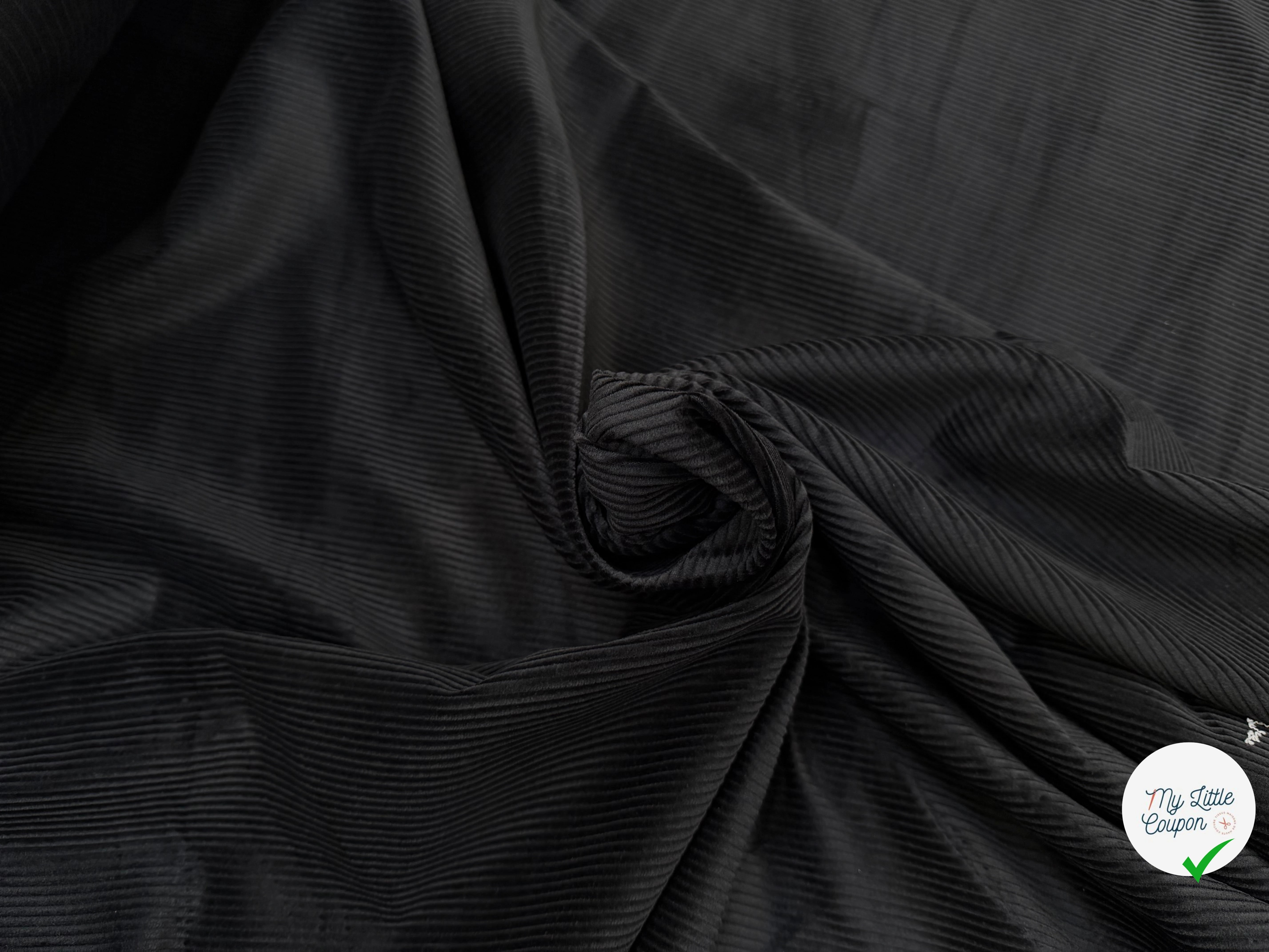 VELOURS CLASSIC 500 RAIES NOIR - My Little Coupon