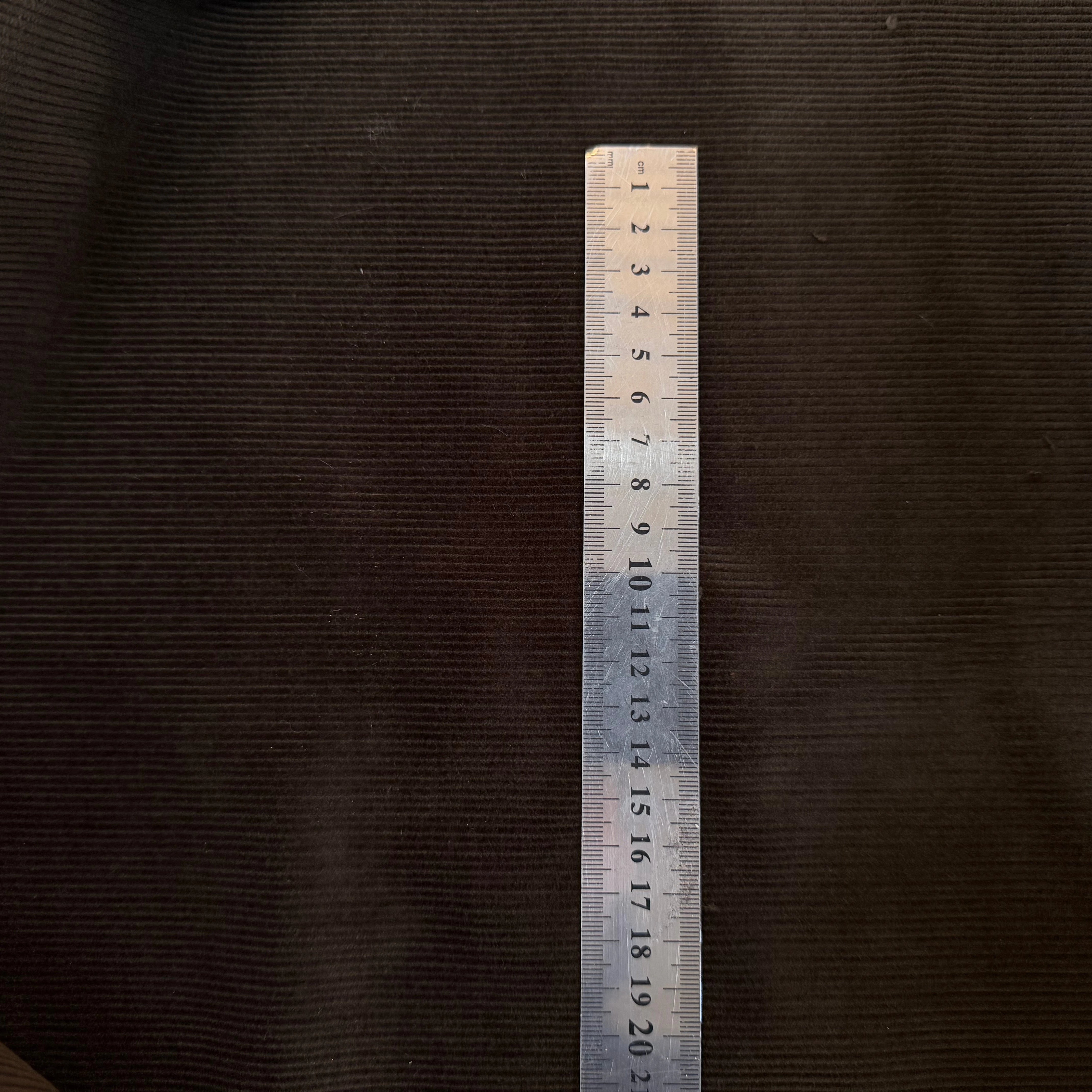 VELOURS COTELE EN COTON 1000 RAIES CAFE - My Little Coupon