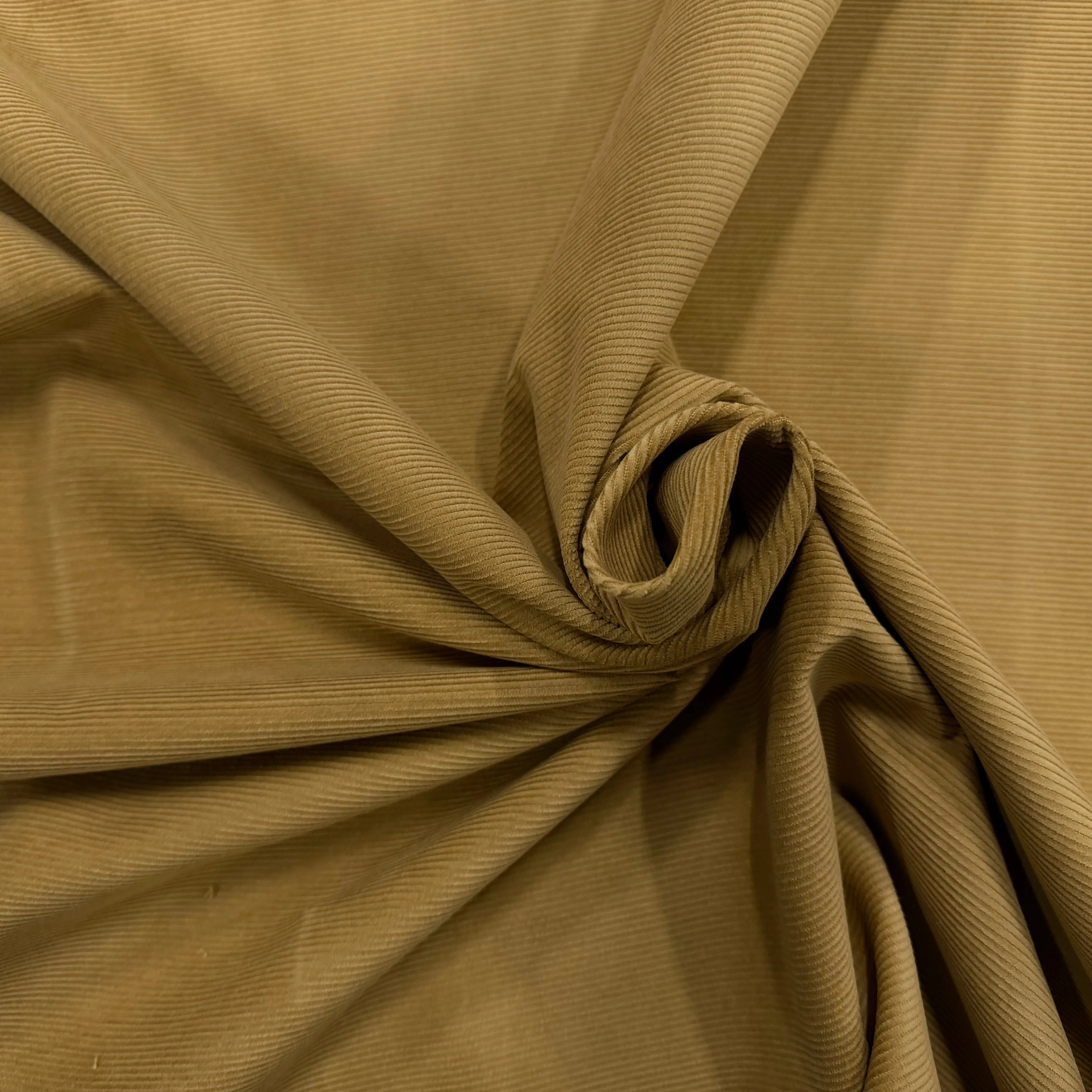 VELOURS COTELE EN COTON 1000 RAIES SABLE - My Little Coupon