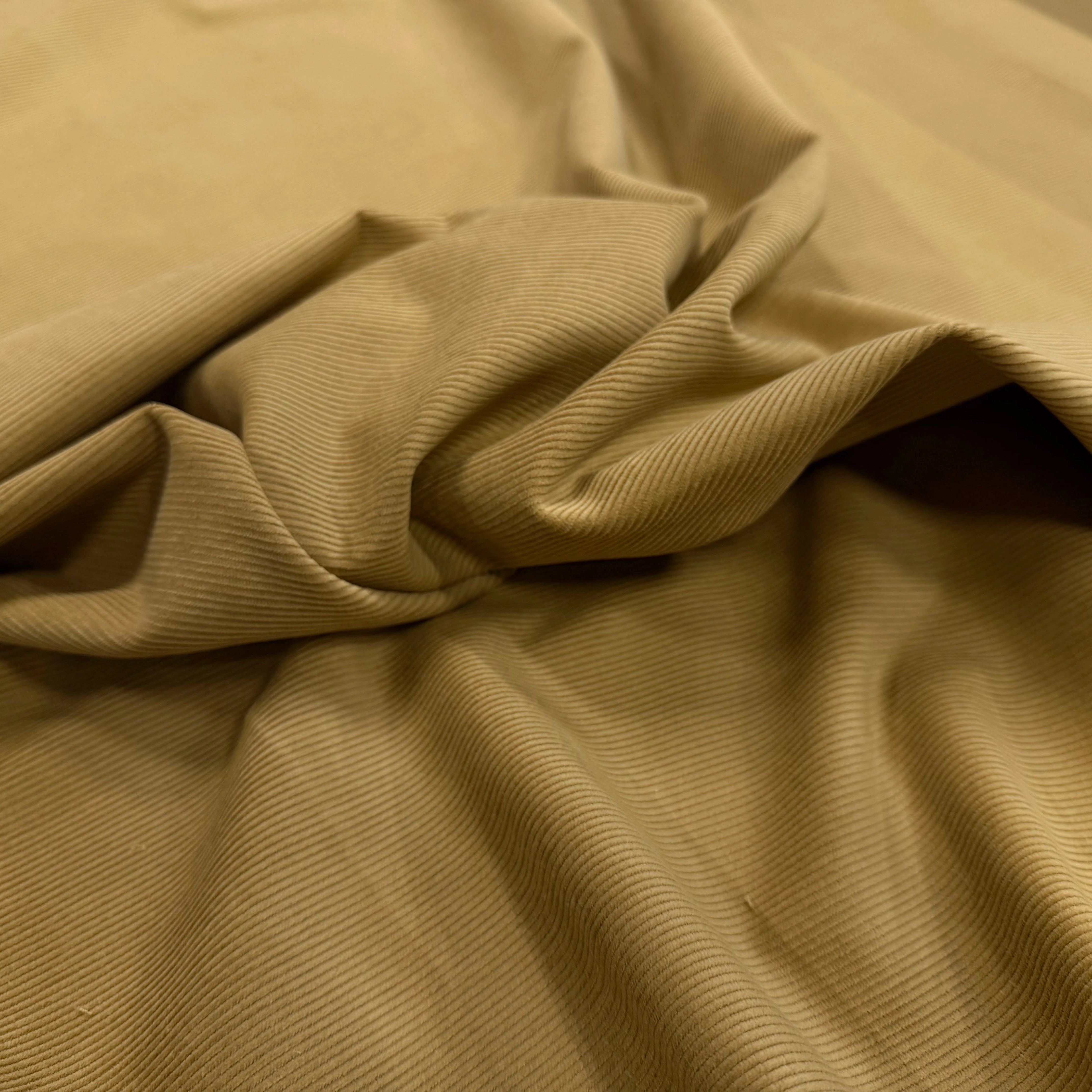 VELOURS COTELE EN COTON 1000 RAIES SABLE - My Little Coupon