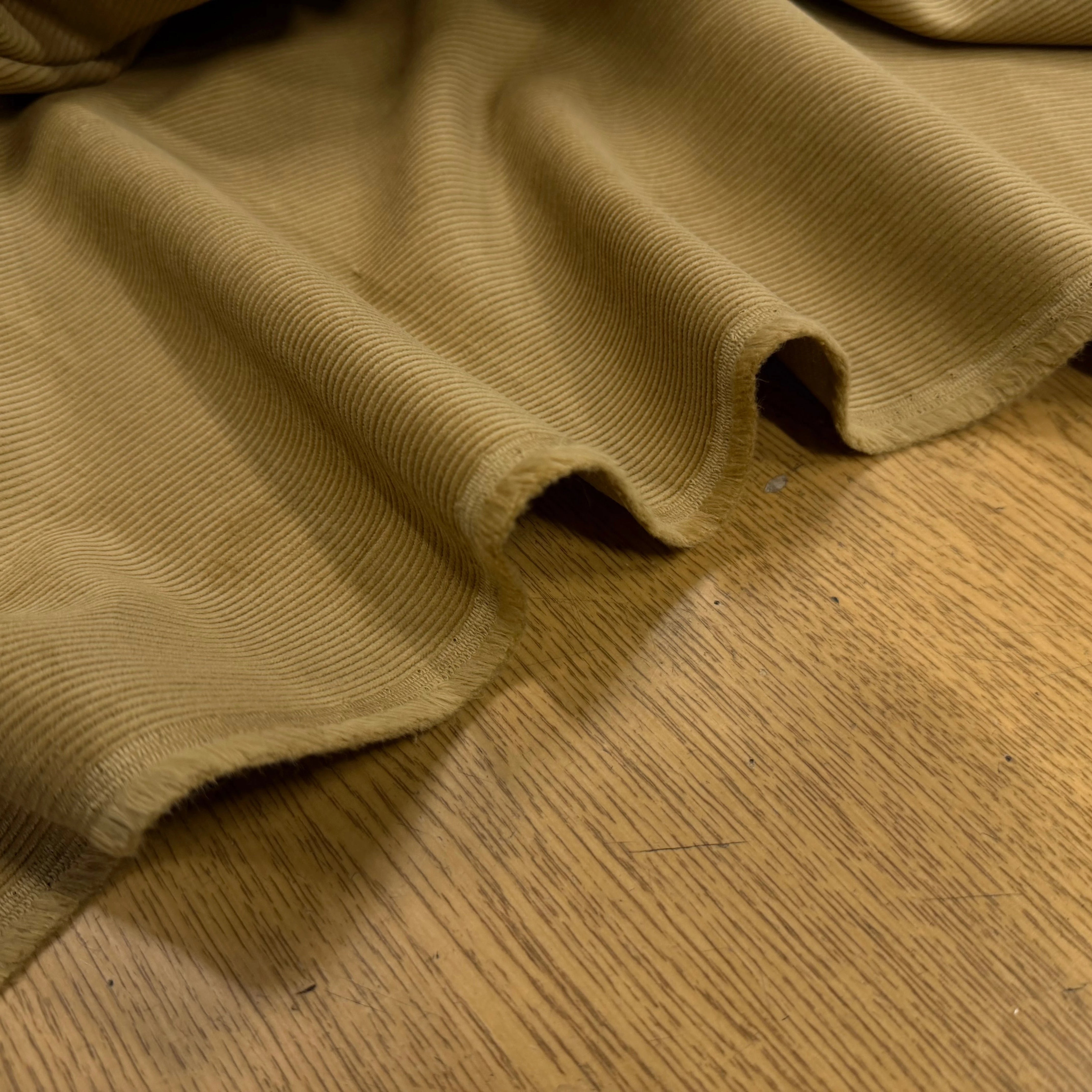 VELOURS COTELE EN COTON 1000 RAIES SABLE - My Little Coupon