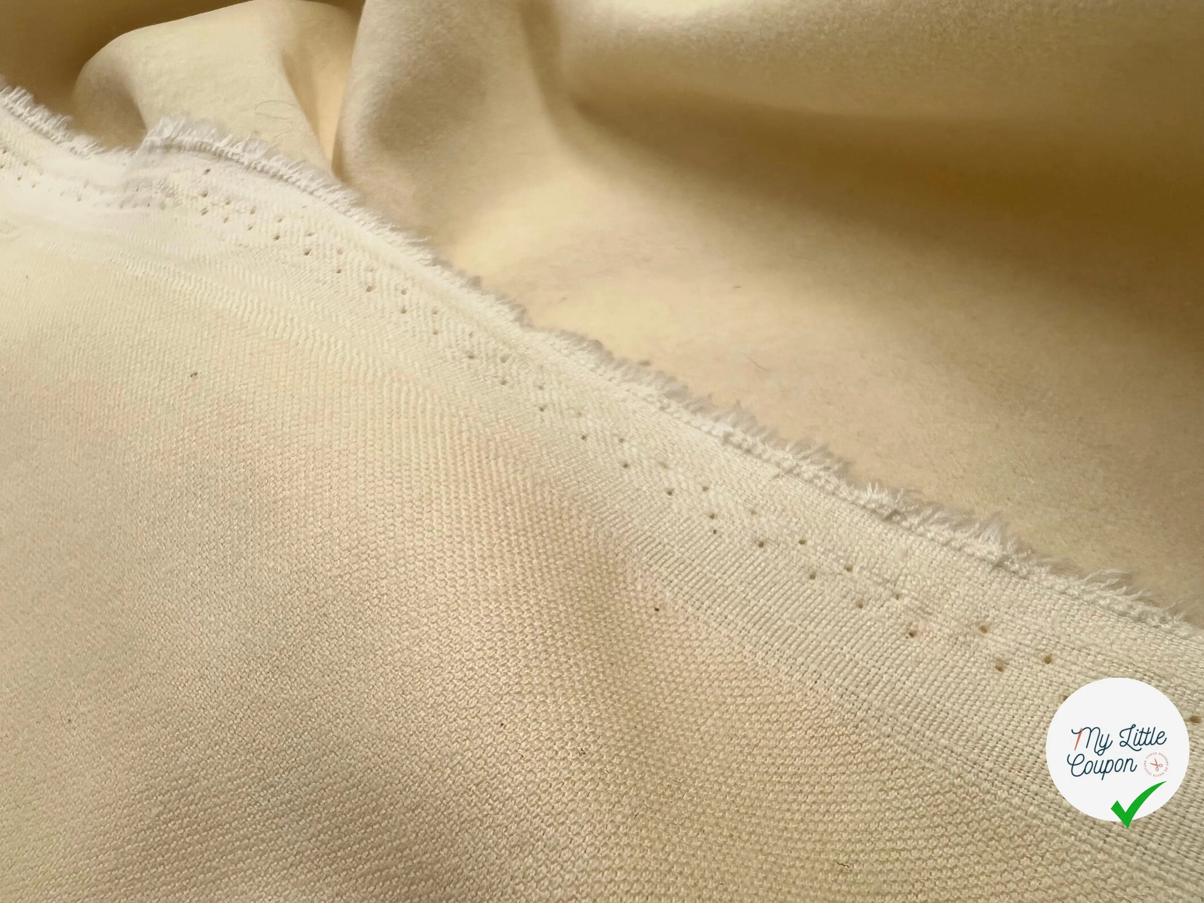 VELOURS COTON ÉCRU - My Little Coupon - tissu - coudre