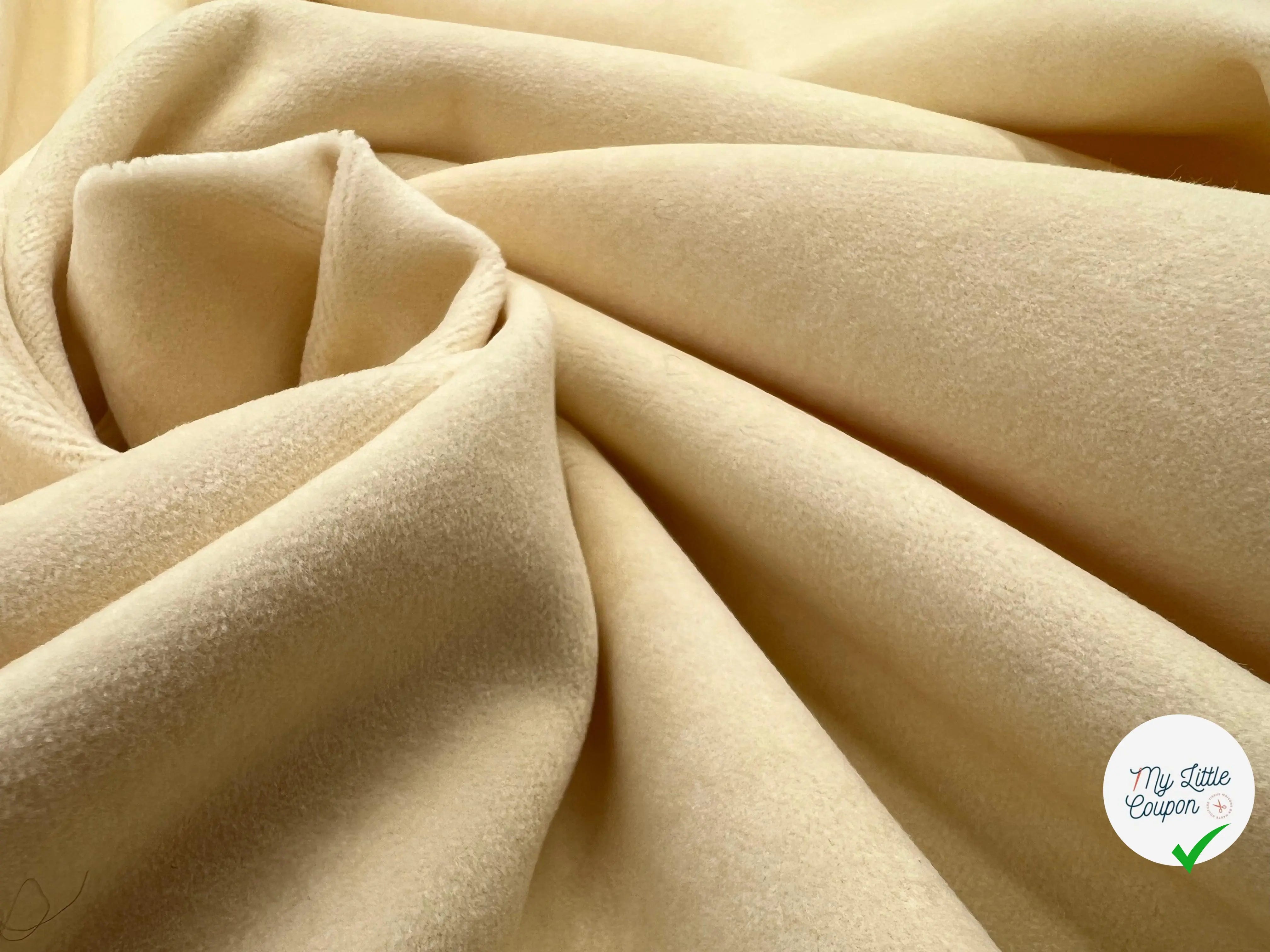 VELOURS COTON ÉCRU - My Little Coupon - tissu - coudre