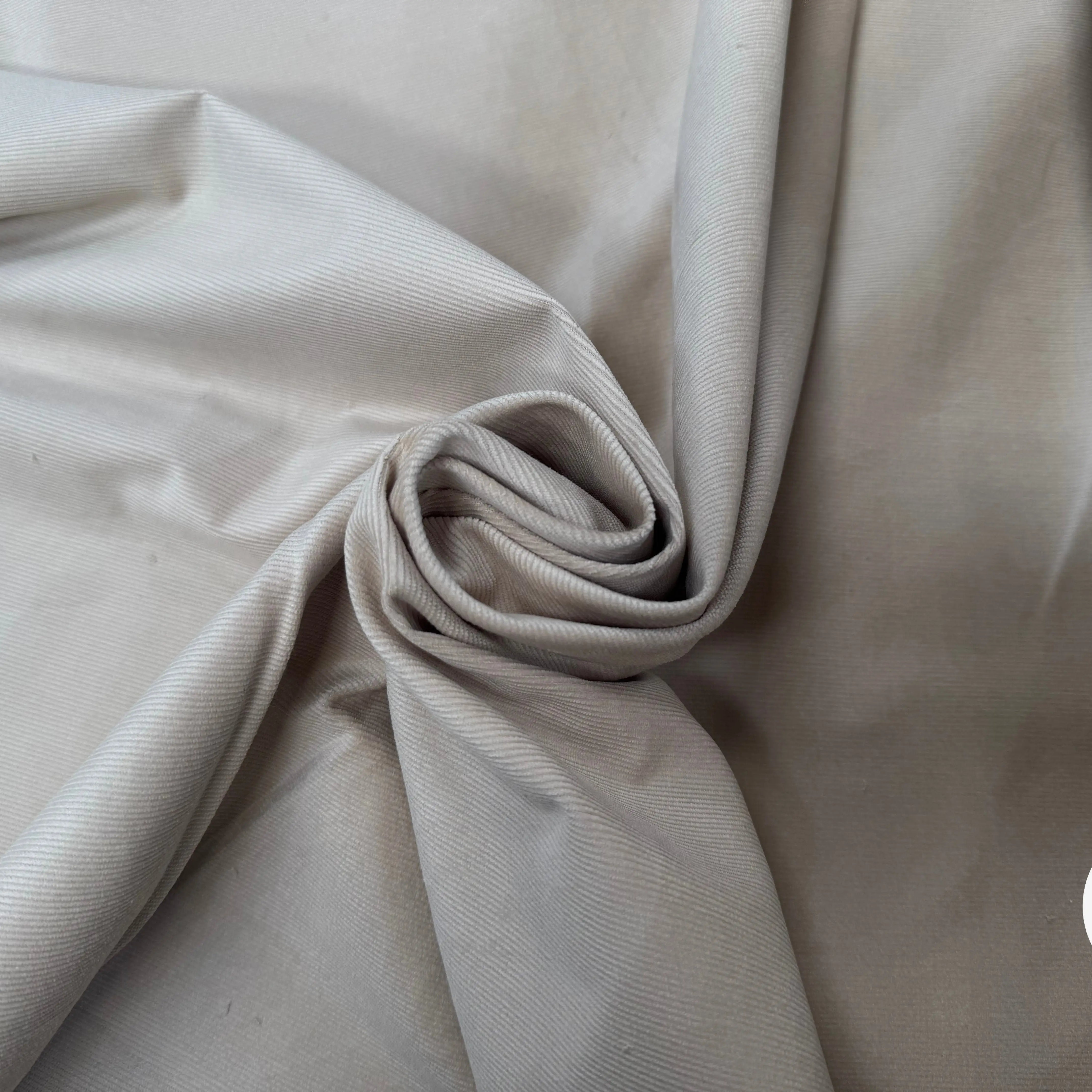 VELOURS DE COTON 1000 RAIE UNI BEIGE PALE - My Little Coupon