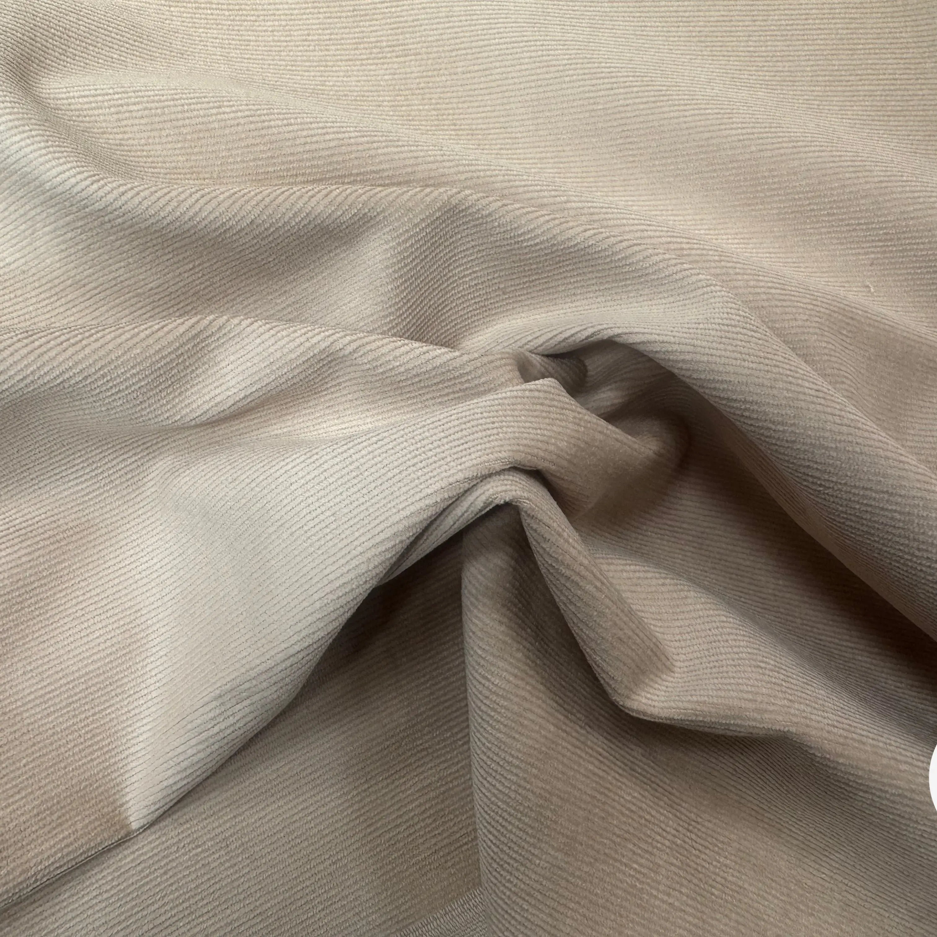 VELOURS DE COTON 1000 RAIE UNI BEIGE PALE - My Little Coupon