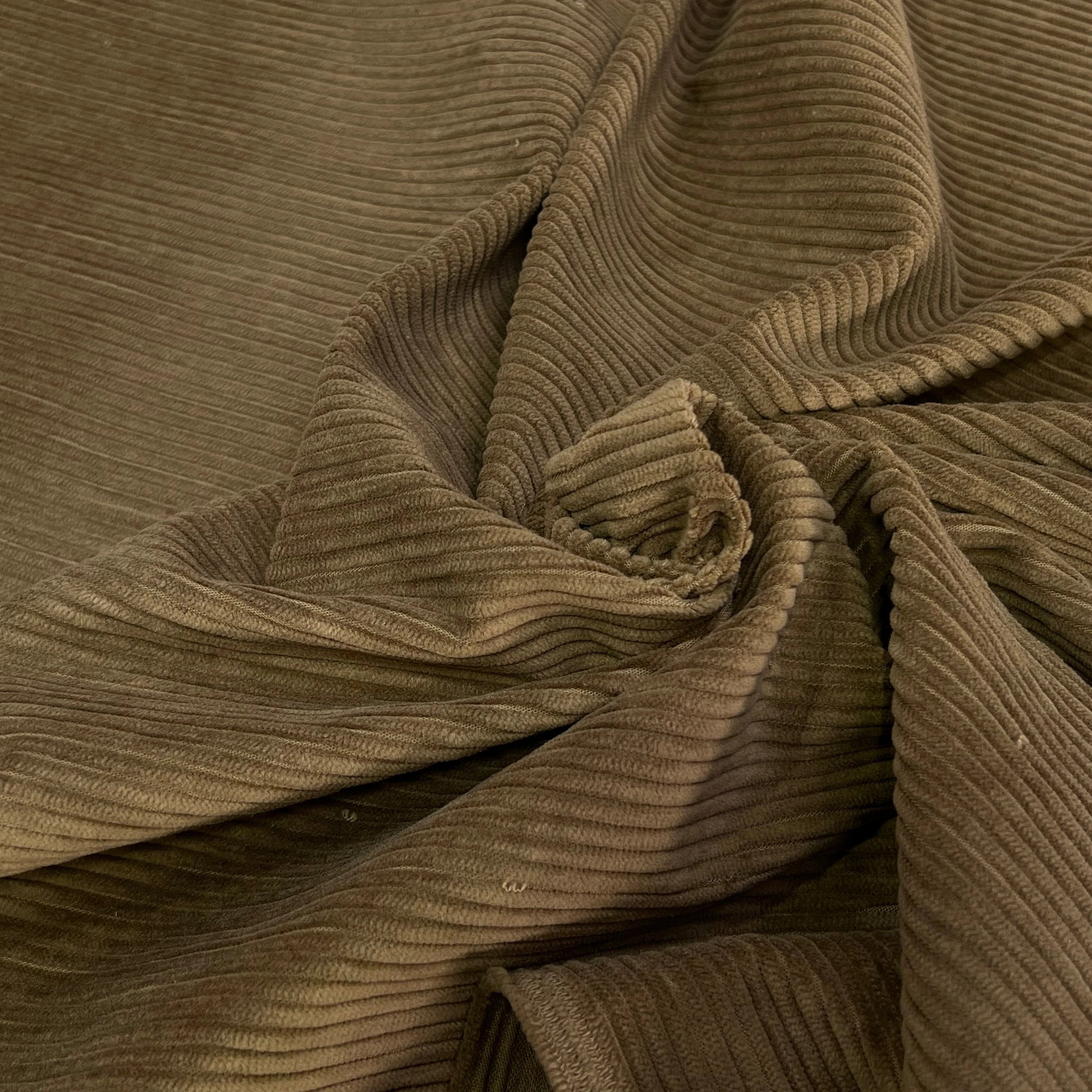 VELOURS DE COTON CLASSIC 500 RAIES BEIGE MARRONÉ - My Little Coupon