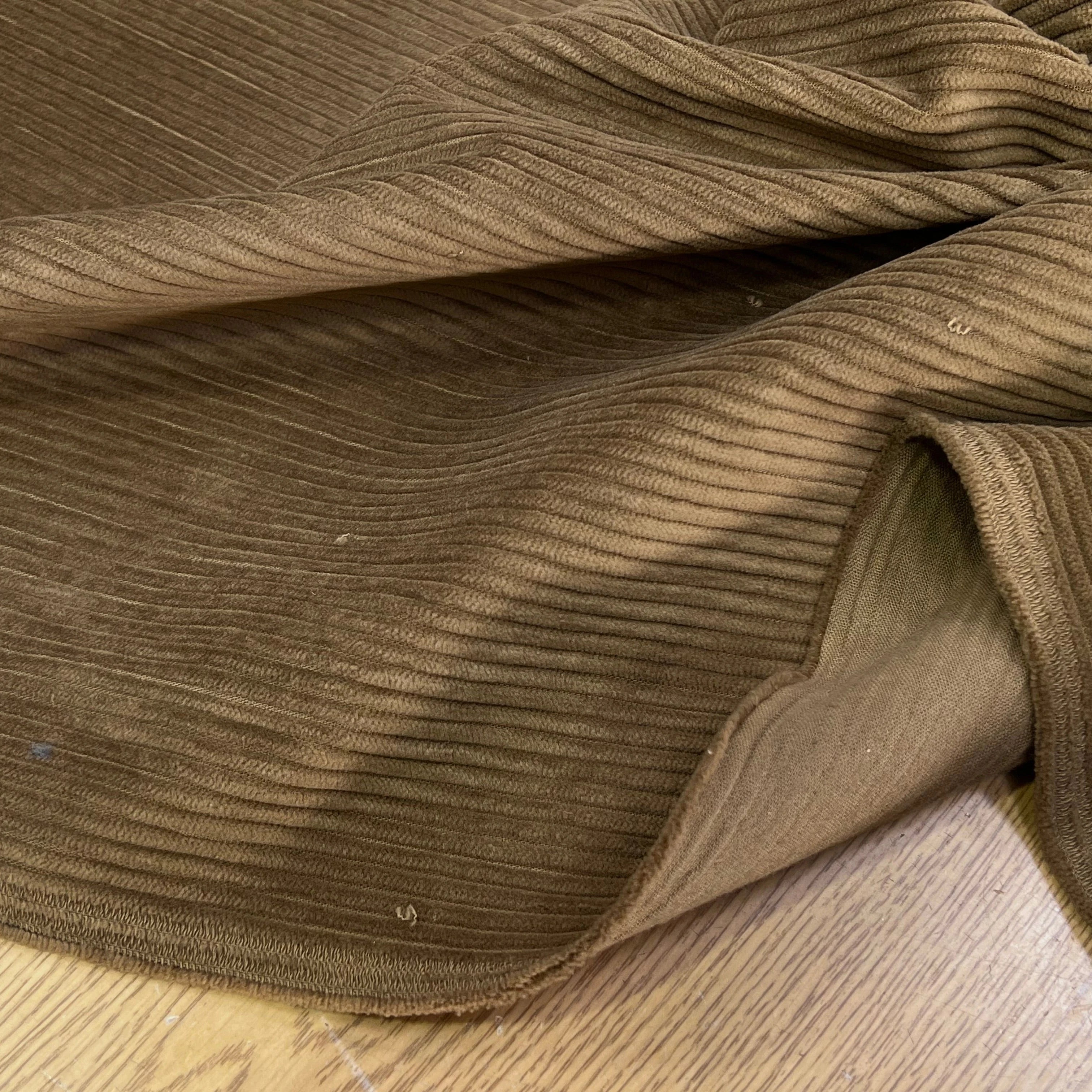 VELOURS DE COTON CLASSIC 500 RAIES BEIGE MARRONÉ - My Little Coupon