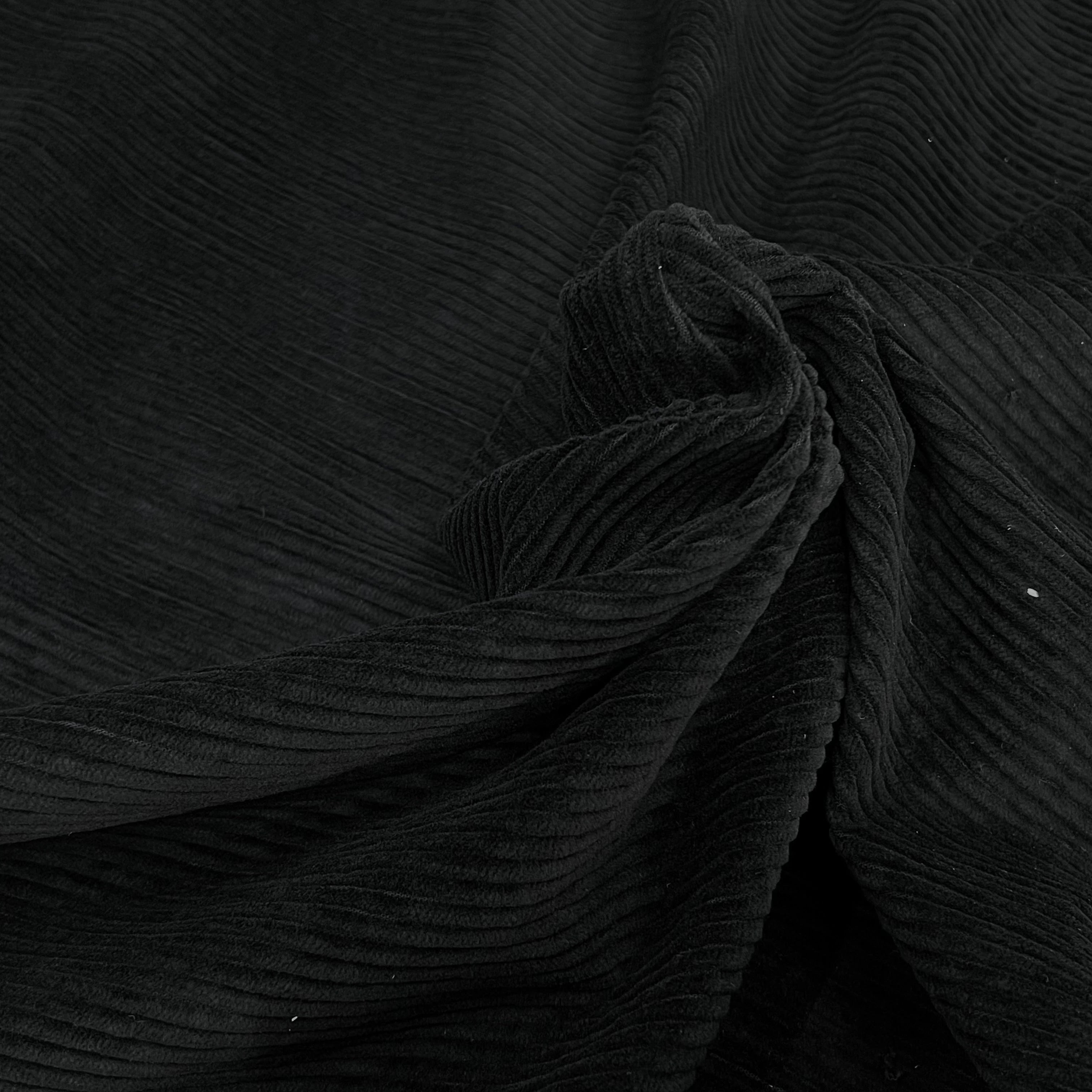 VELOURS DE COTON CLASSIC 500 RAIES NOIR - My Little Coupon