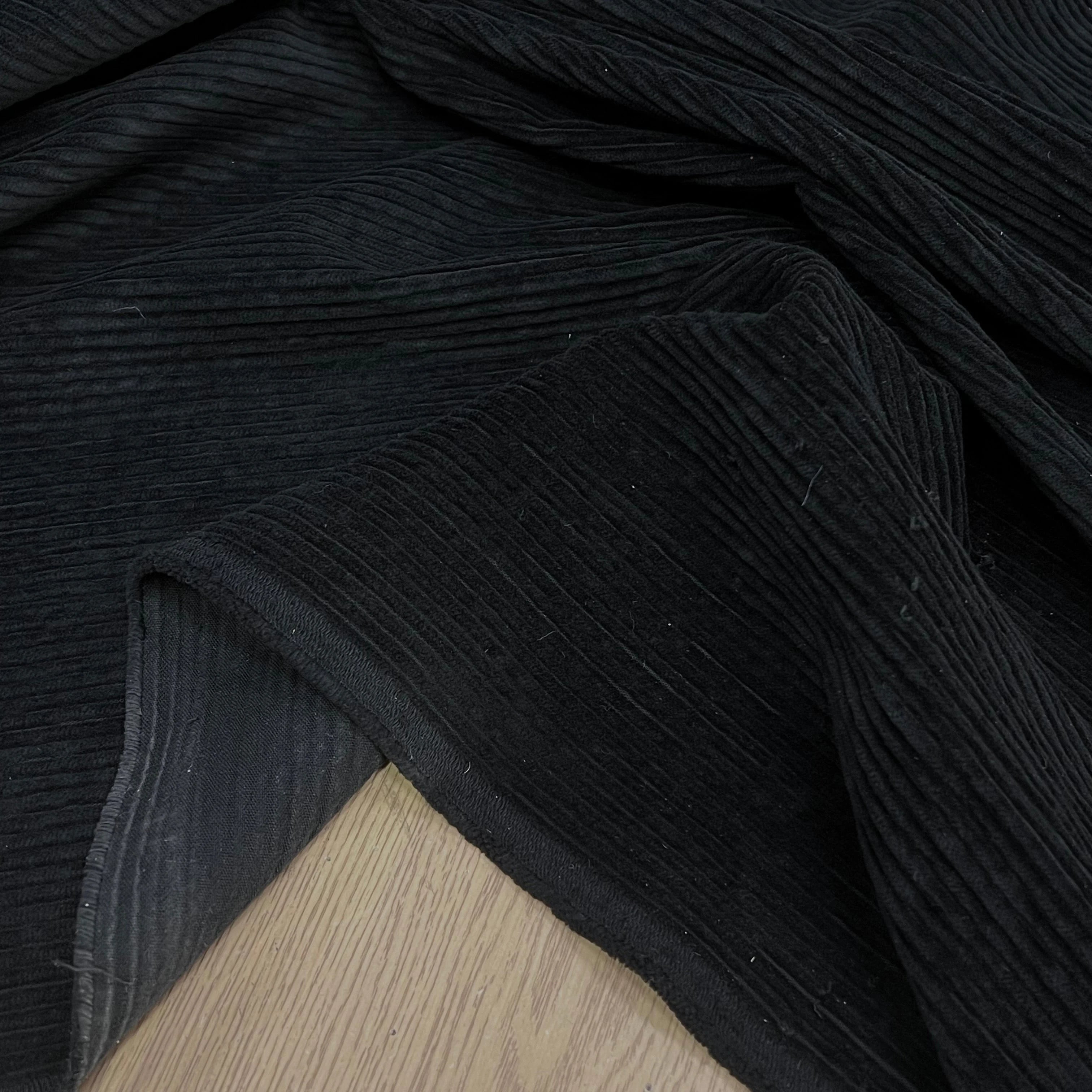 VELOURS DE COTON CLASSIC 500 RAIES NOIR - My Little Coupon