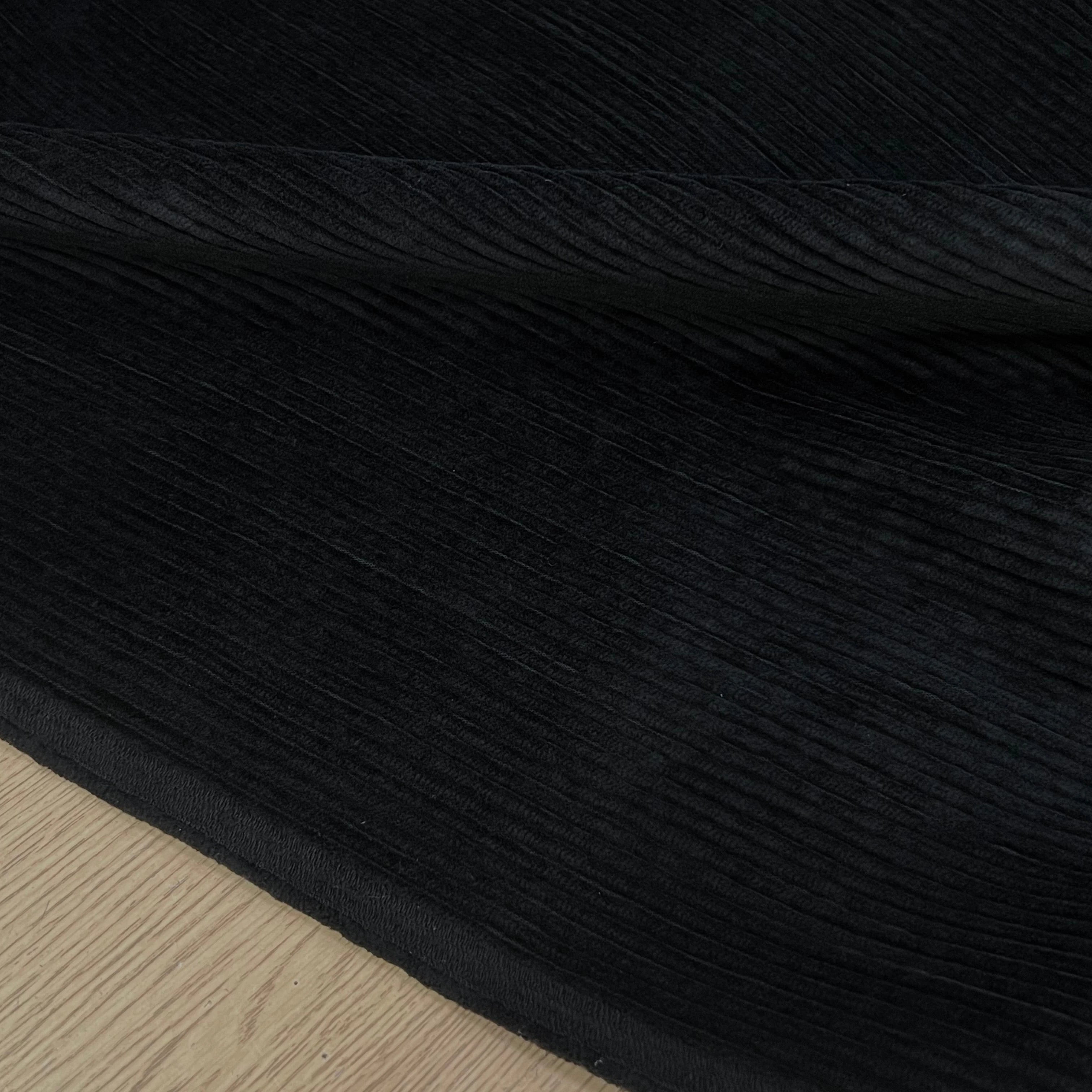 VELOURS DE COTON CLASSIC 500 RAIES NOIR - My Little Coupon