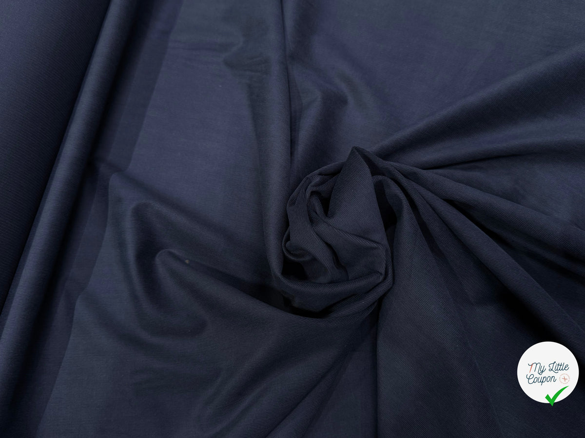 VELOURS DE COTON CLASSIQUE 1000 RAIES BLEU 100% COTON - My Little Coupon