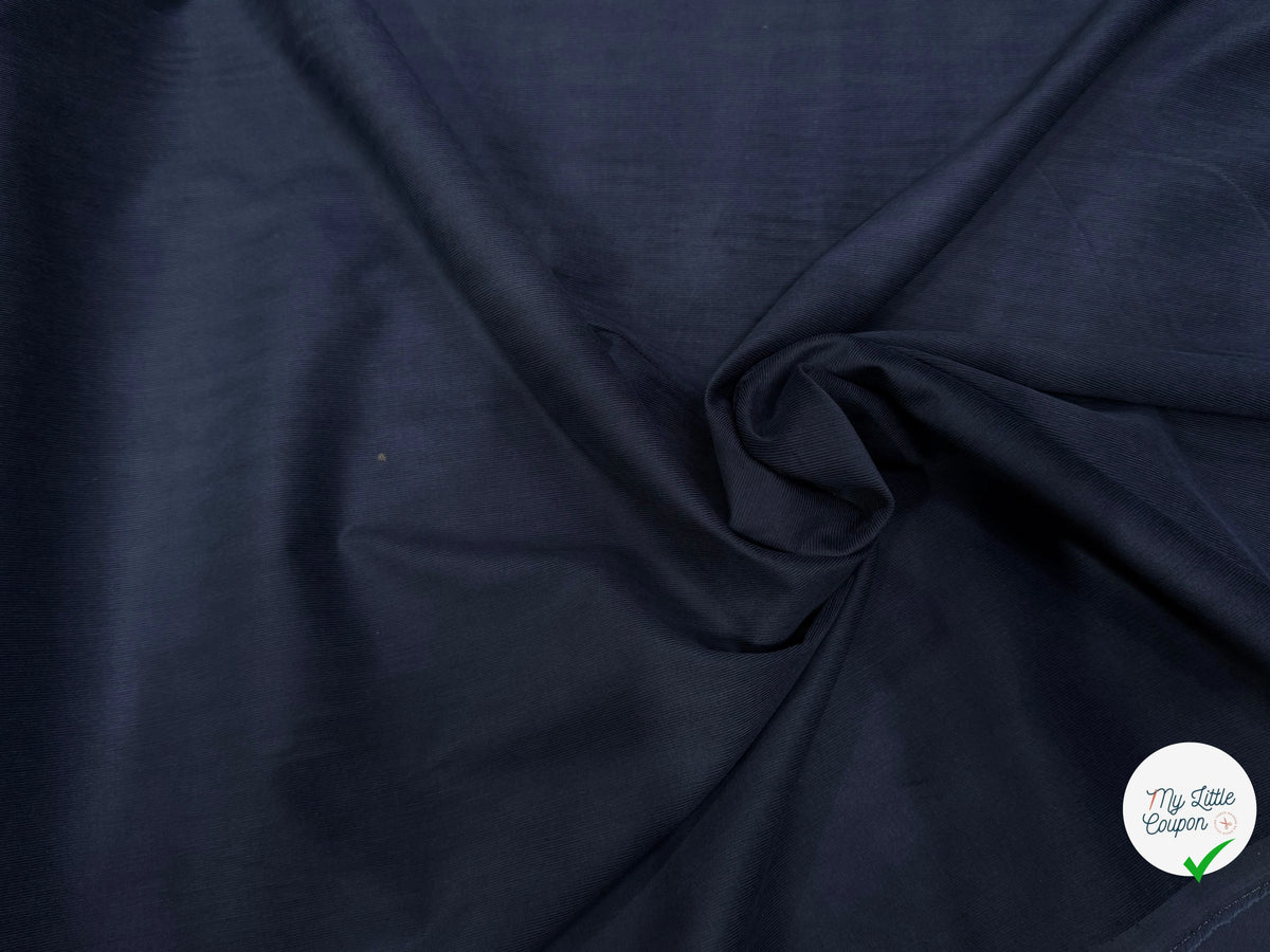 VELOURS DE COTON CLASSIQUE 1000 RAIES BLEU 100% COTON - My Little Coupon