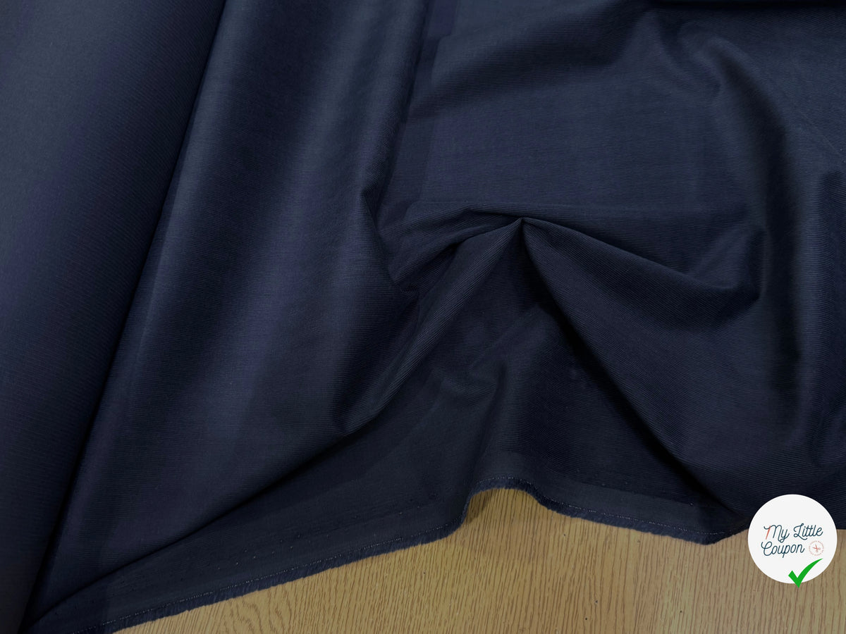 VELOURS DE COTON CLASSIQUE 1000 RAIES BLEU 100% COTON - My Little Coupon