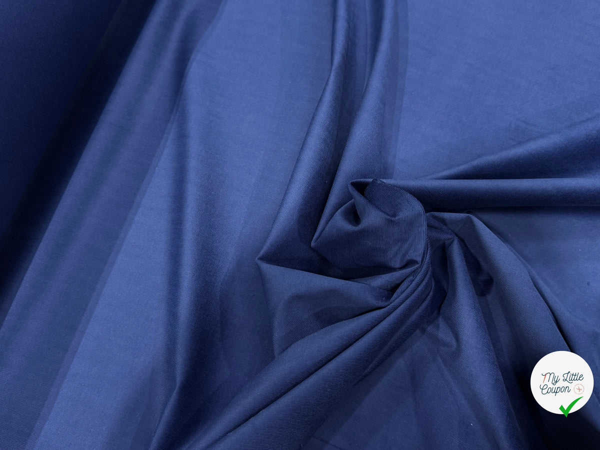 VELOURS DE COTON CLASSIQUE 1000 RAIES STRETCH BLEU 97% COTON - My Little Coupon