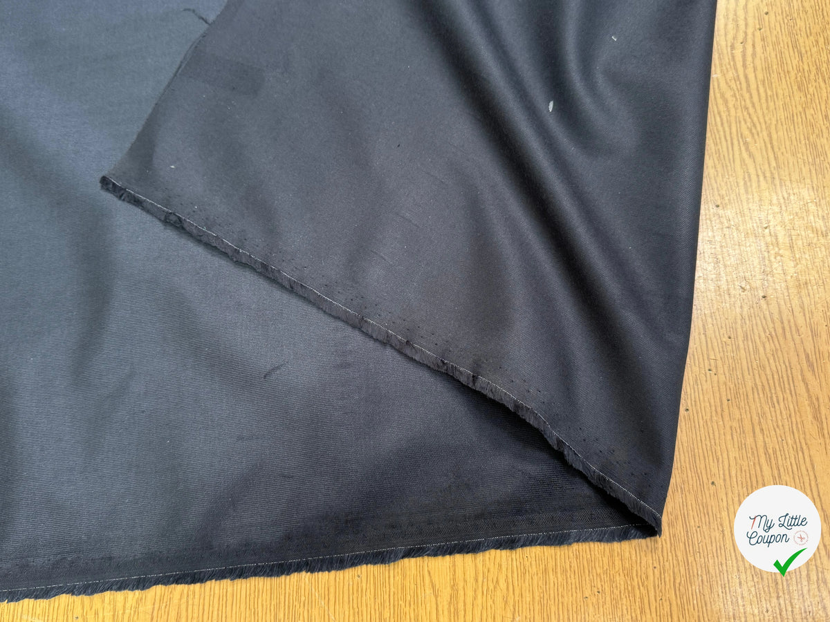 VELOURS DE COTON CLASSIQUE 1000 RAIES STRETCH BLEU MARINE FONCÉ 97% COTON - My Little Coupon