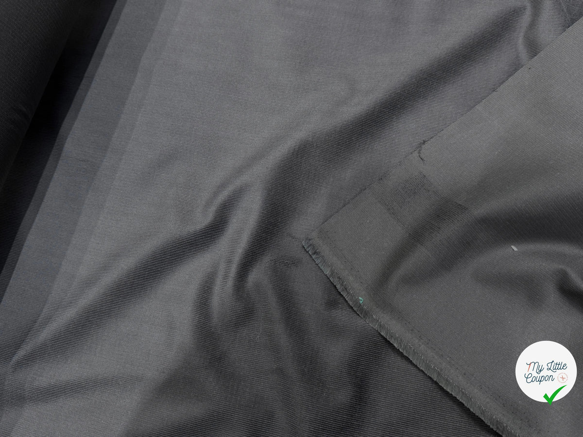 VELOURS DE COTON CLASSIQUE 1000 RAIES STRETCH GRIS 98% COTON - My Little Coupon