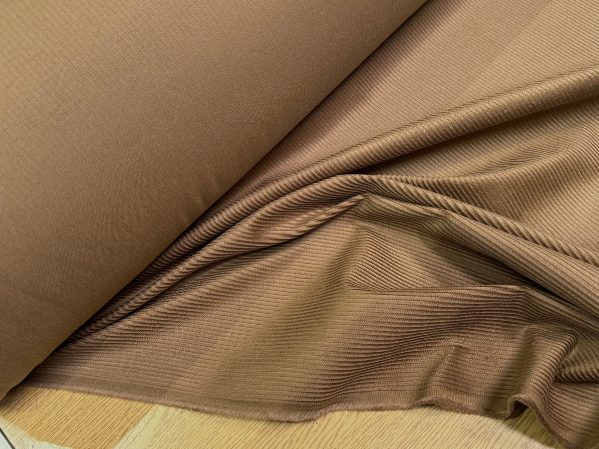VELOURS DE COTON CLASSIQUE 300 RAIES BRUN 100% COTON - My Little Coupon