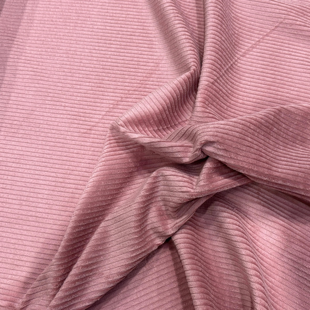 VELOURS DE COTON CLASSIQUE CÂBLÉ ROSE 85% COTON - My Little Coupon