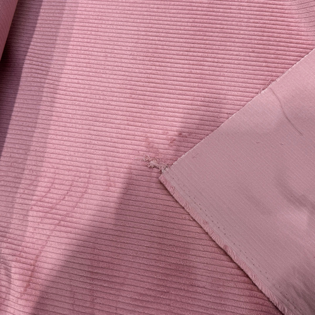 VELOURS DE COTON CLASSIQUE CÂBLÉ ROSE 85% COTON - My Little Coupon