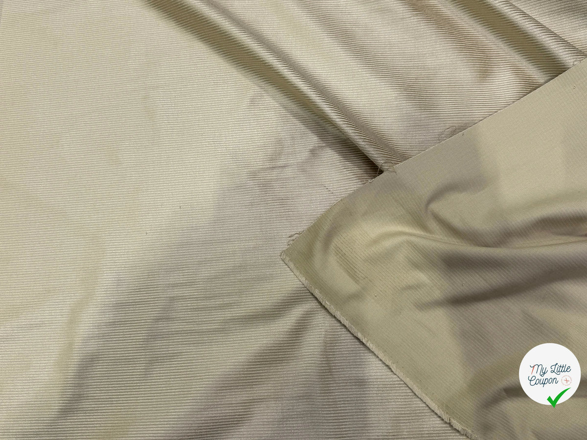 VELOURS DE COTON ET MODAL 500 RAIES STRETCH BEIGE 78% COTON - My Little Coupon
