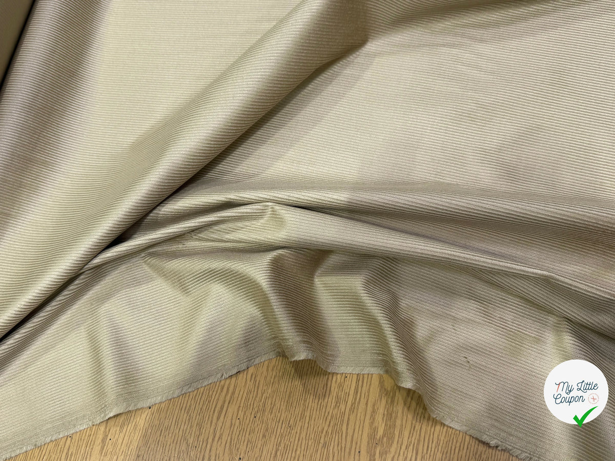 VELOURS DE COTON ET MODAL 500 RAIES STRETCH BEIGE 78% COTON - My Little Coupon